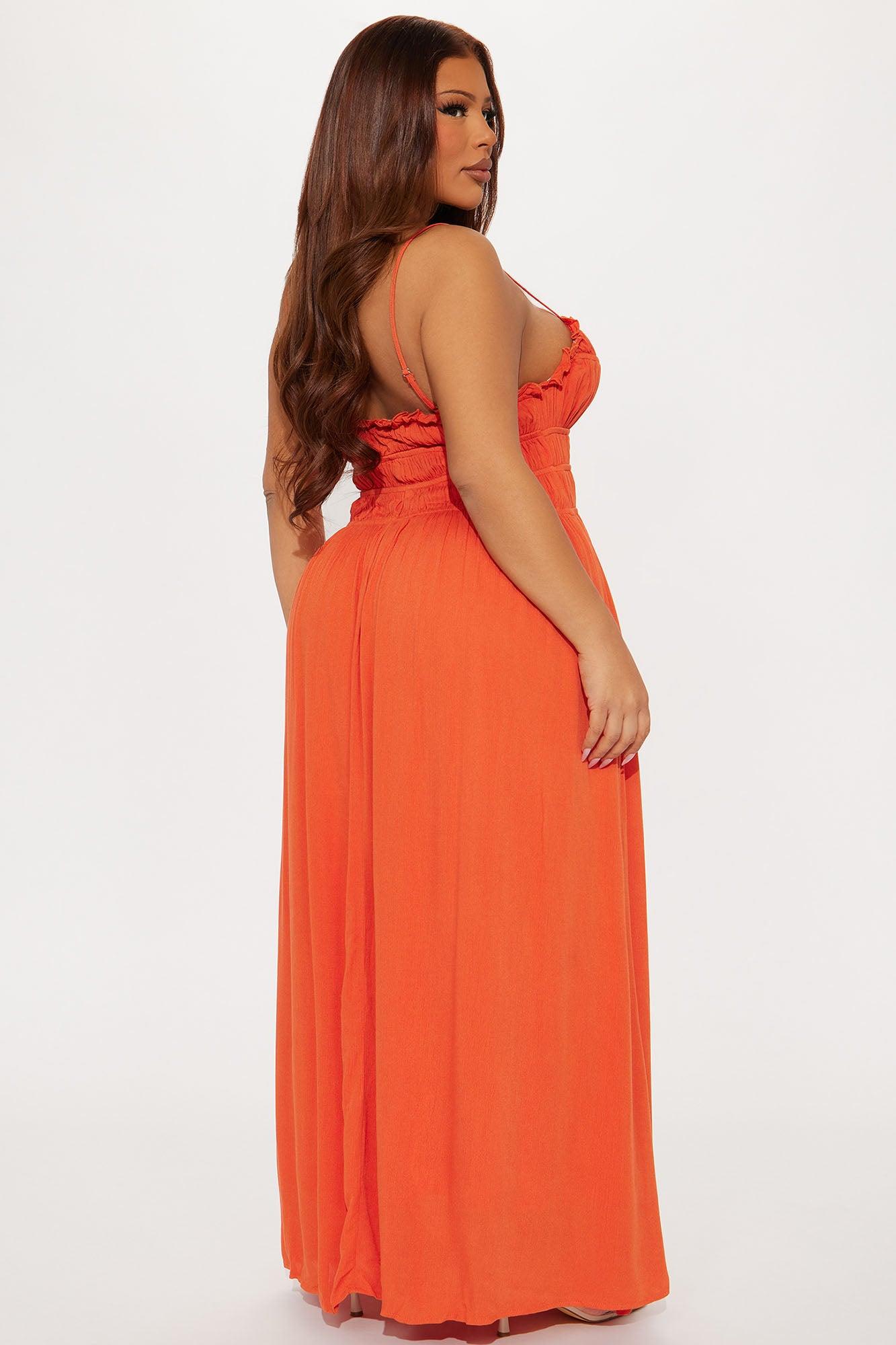 Sierra Smocked Maxi Dress - Rust Female Product Image