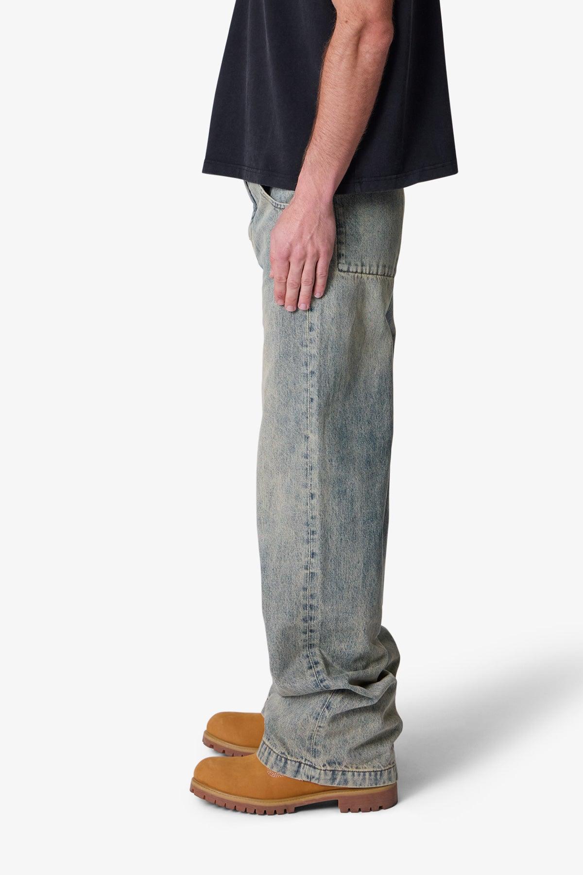Baggy Moto Denim - Vintage Blue Product Image