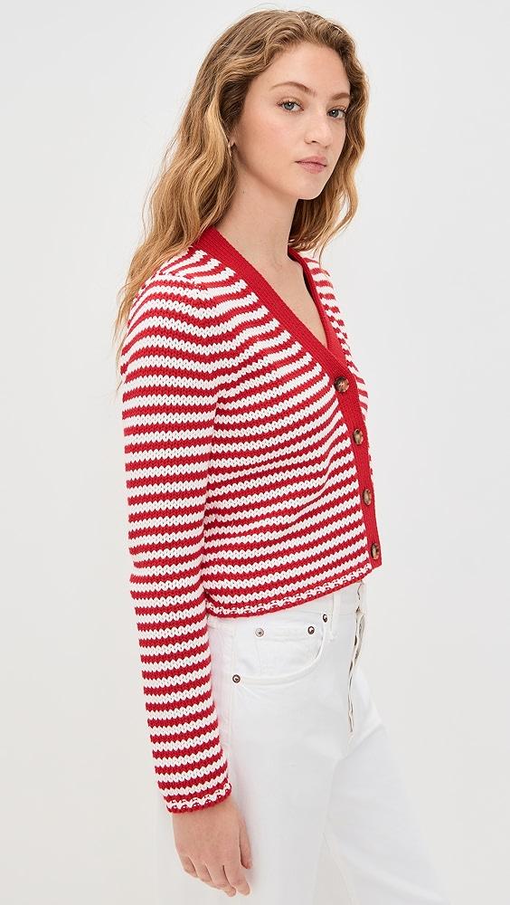 La Ligne Fine Stripe Mini Marina Cardigan | Shopbop Product Image