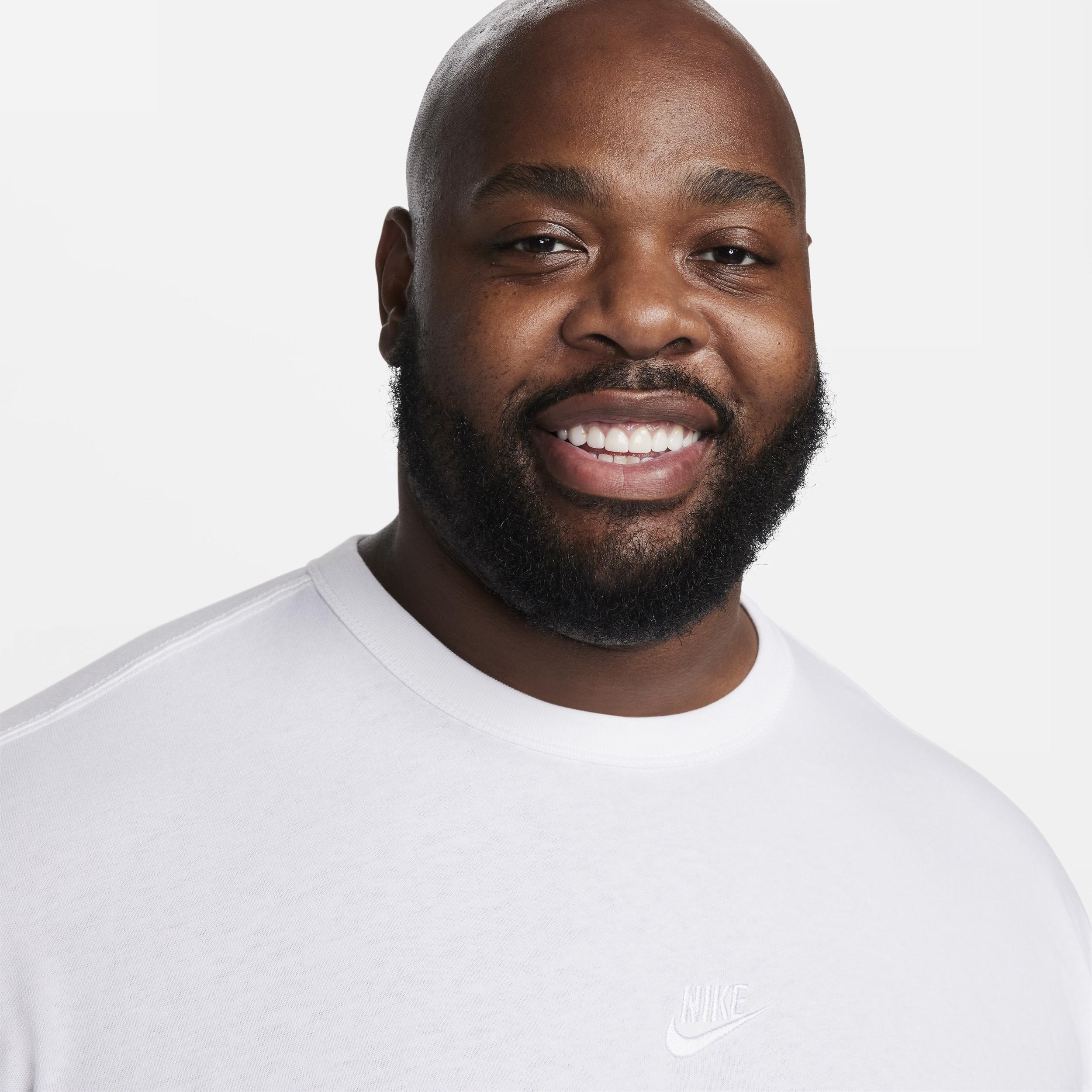 Nike Mens Nike NSW Premium Essentials SUST T-Shirt - Mens White/White Product Image