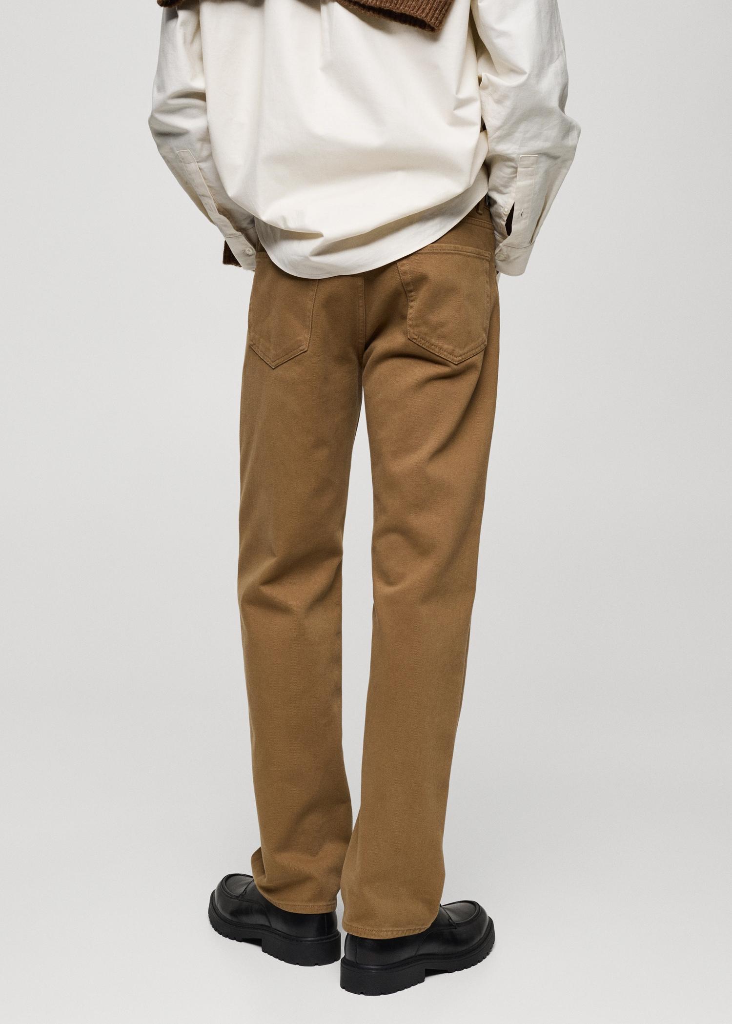 Straight fit cotton jeans - Men | MANGO USA Product Image