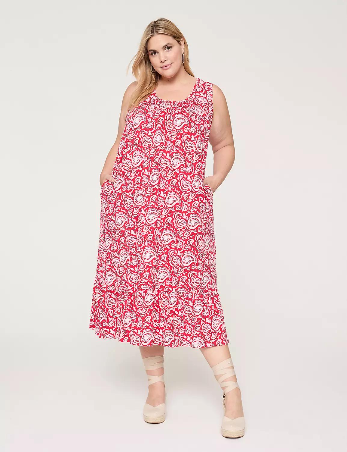 Swing Scoop-Neck Tank Dress Product Image