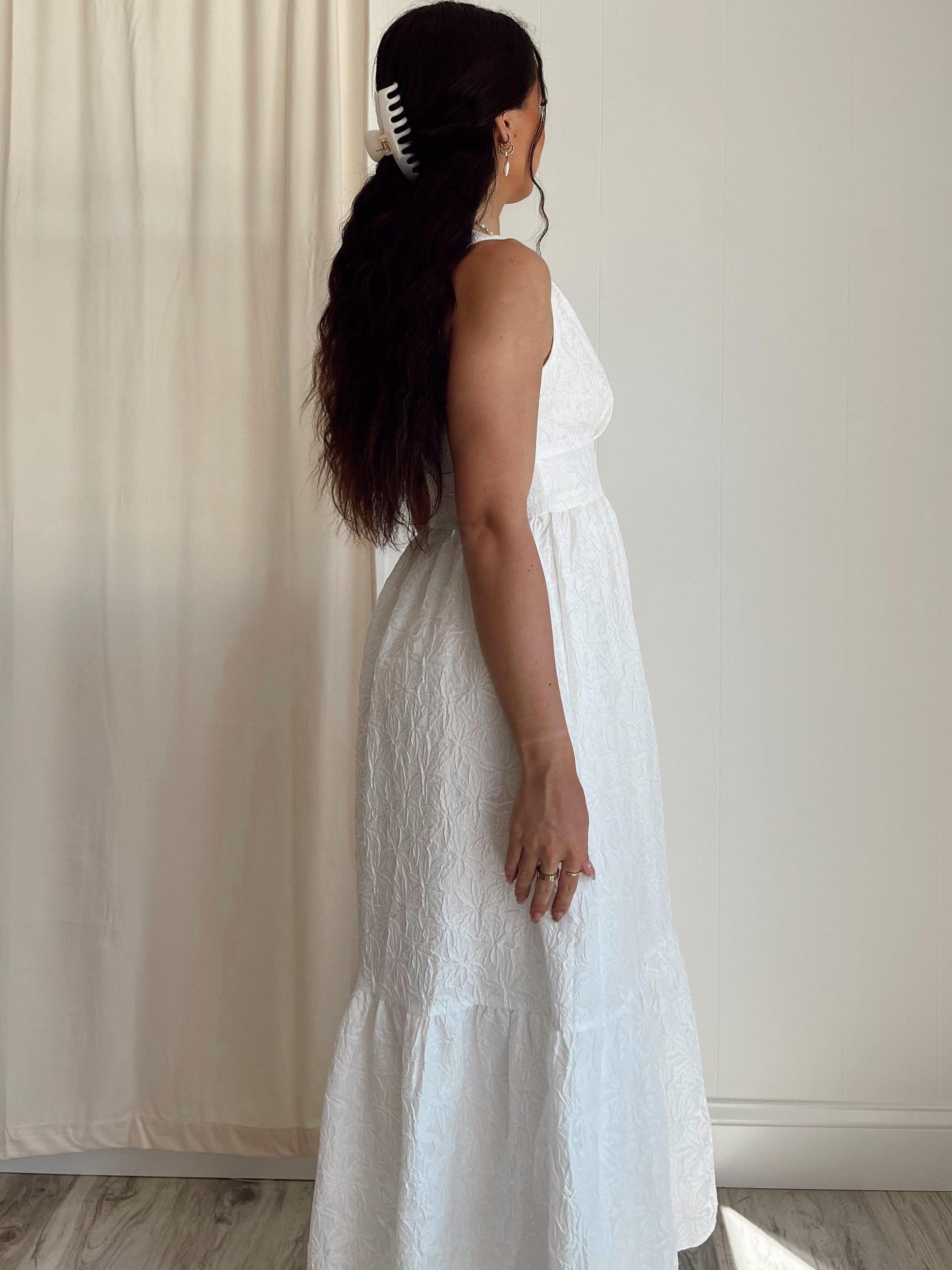 En Saison | Corsica White Maxi Dress FINAL SALE Product Image