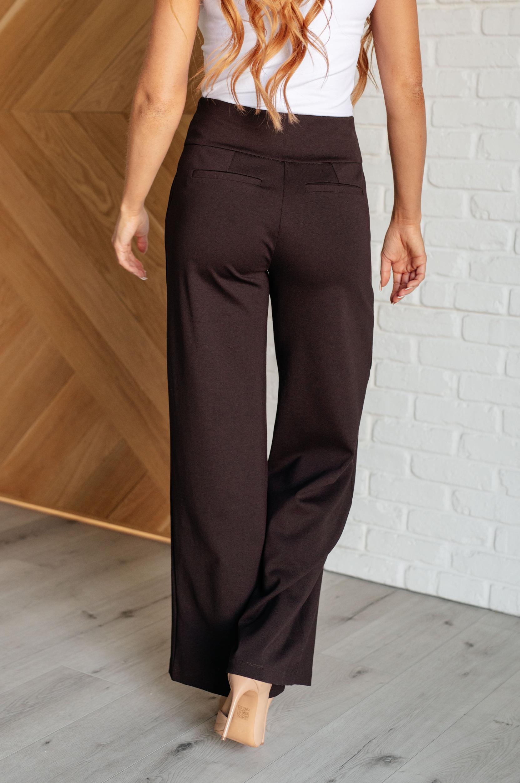 Magic Wide Leg Pants in Chocolate (Online Exclusive) Product Image