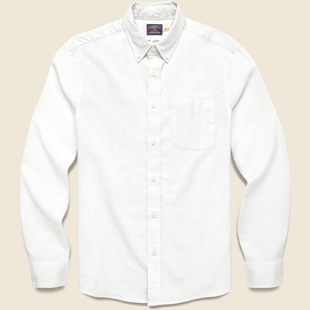 Supima Oxford Shirt - Pure White Product Image