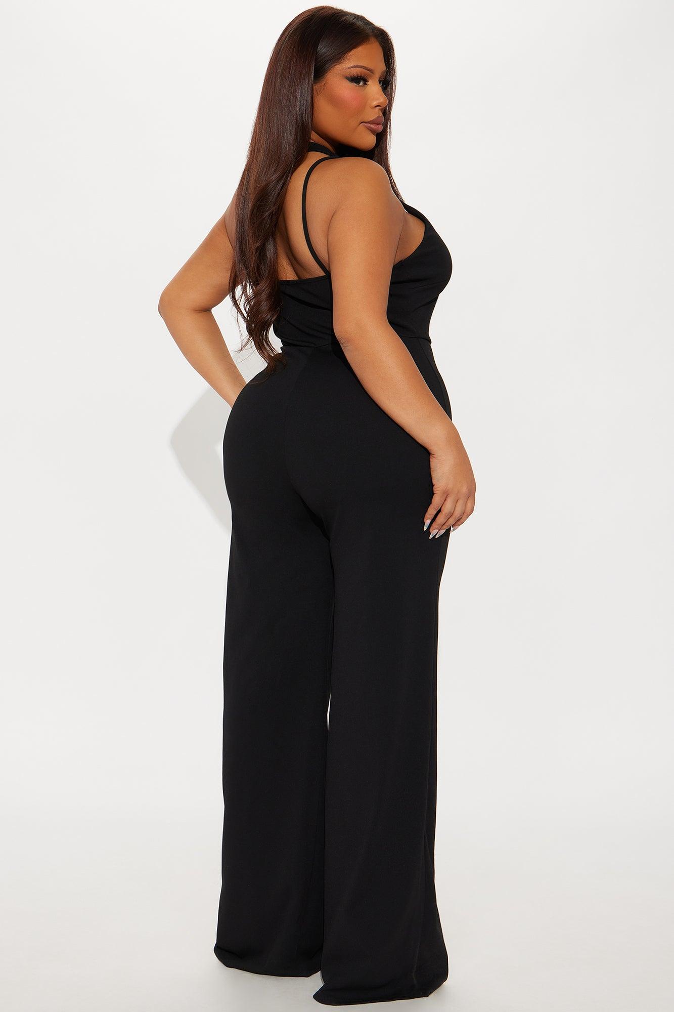 Too Appealing One Shoulder Jumpsuit - Black Product Image