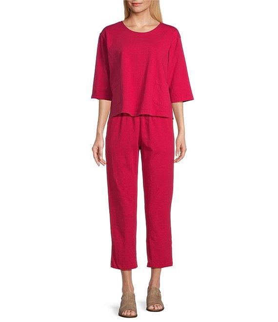 Bryn Walker Sunday Cotton Jersey Elastic Waist Narrow Leg Pants Product Image