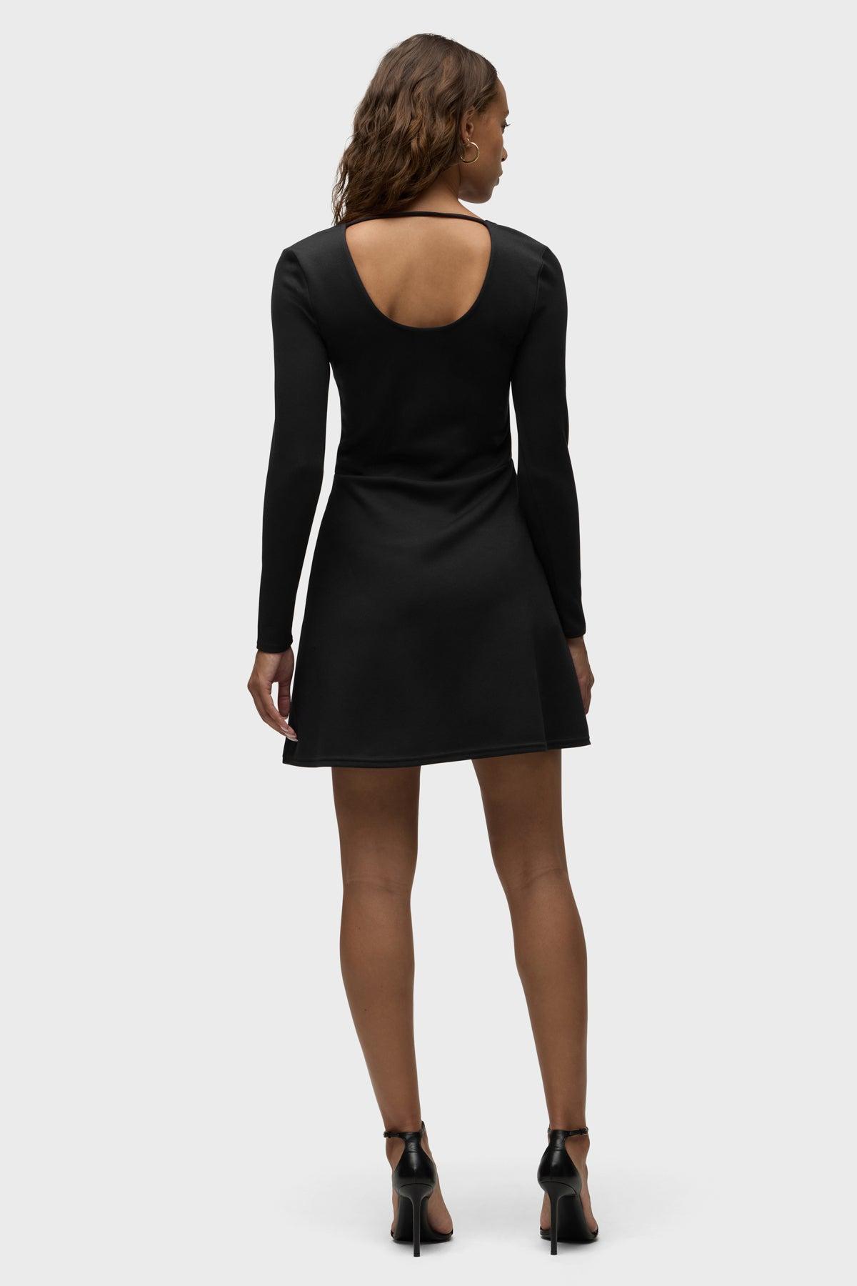 Long Sleeve Skater Dress Female Product Image