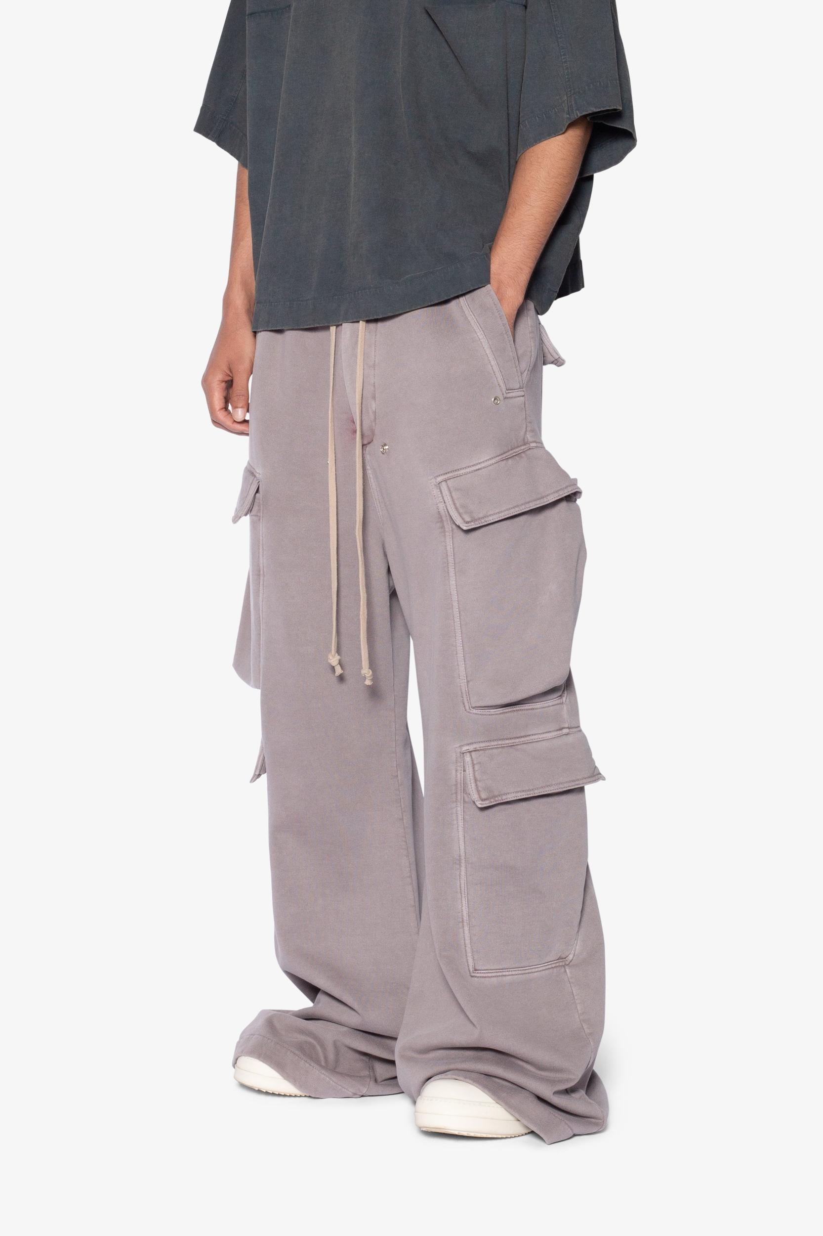 Rave Double Cargo Sweatpants - Washed Mauve Product Image