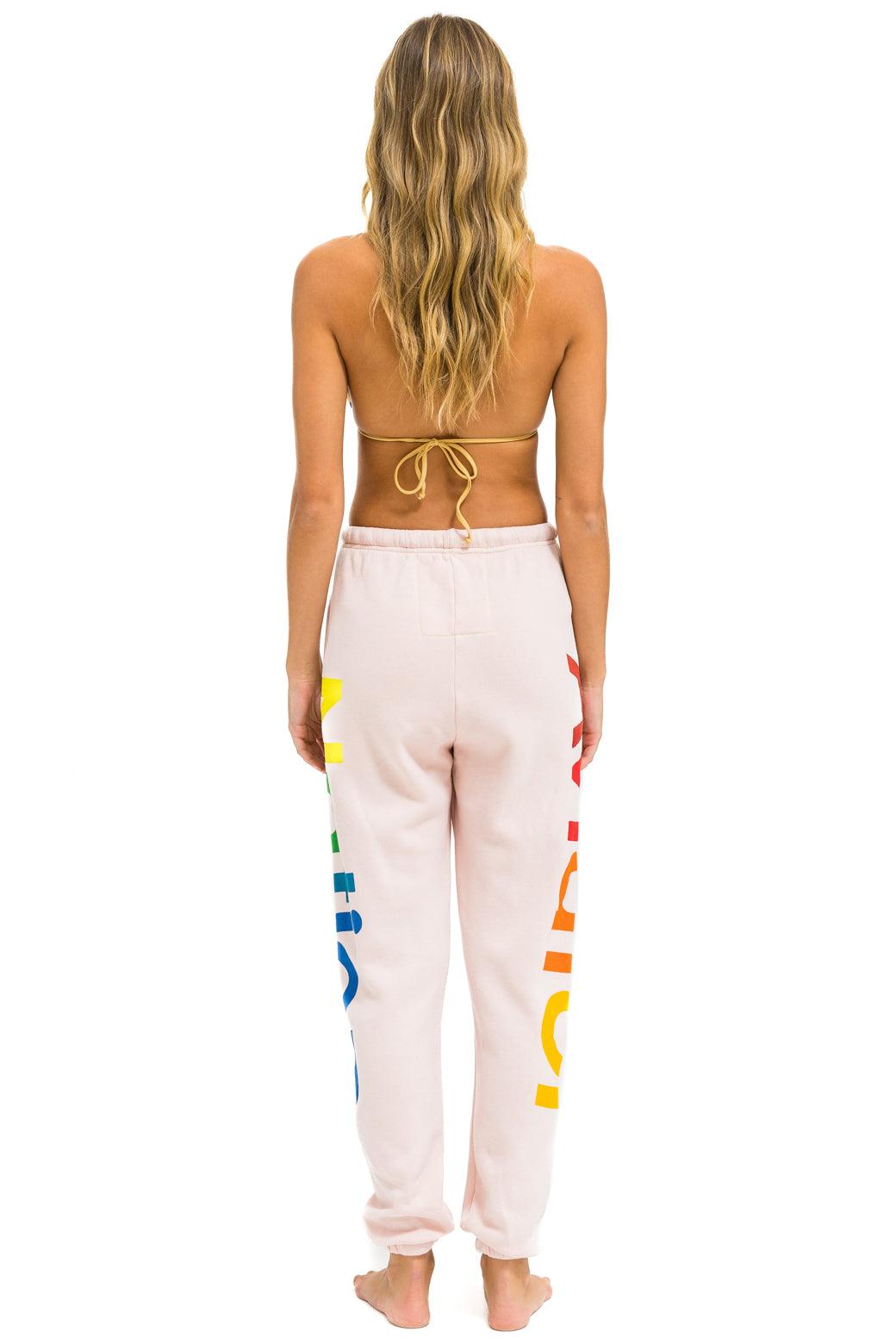 AVIATOR NATION 2 SWEATPANTS - LIGHT PINK Female Product Image