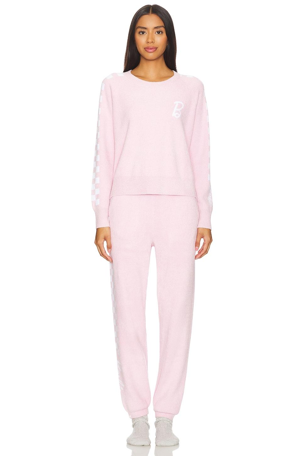 CozyChic Ultra Light Barbie Checkered Pullover Barefoot Dreams Product Image