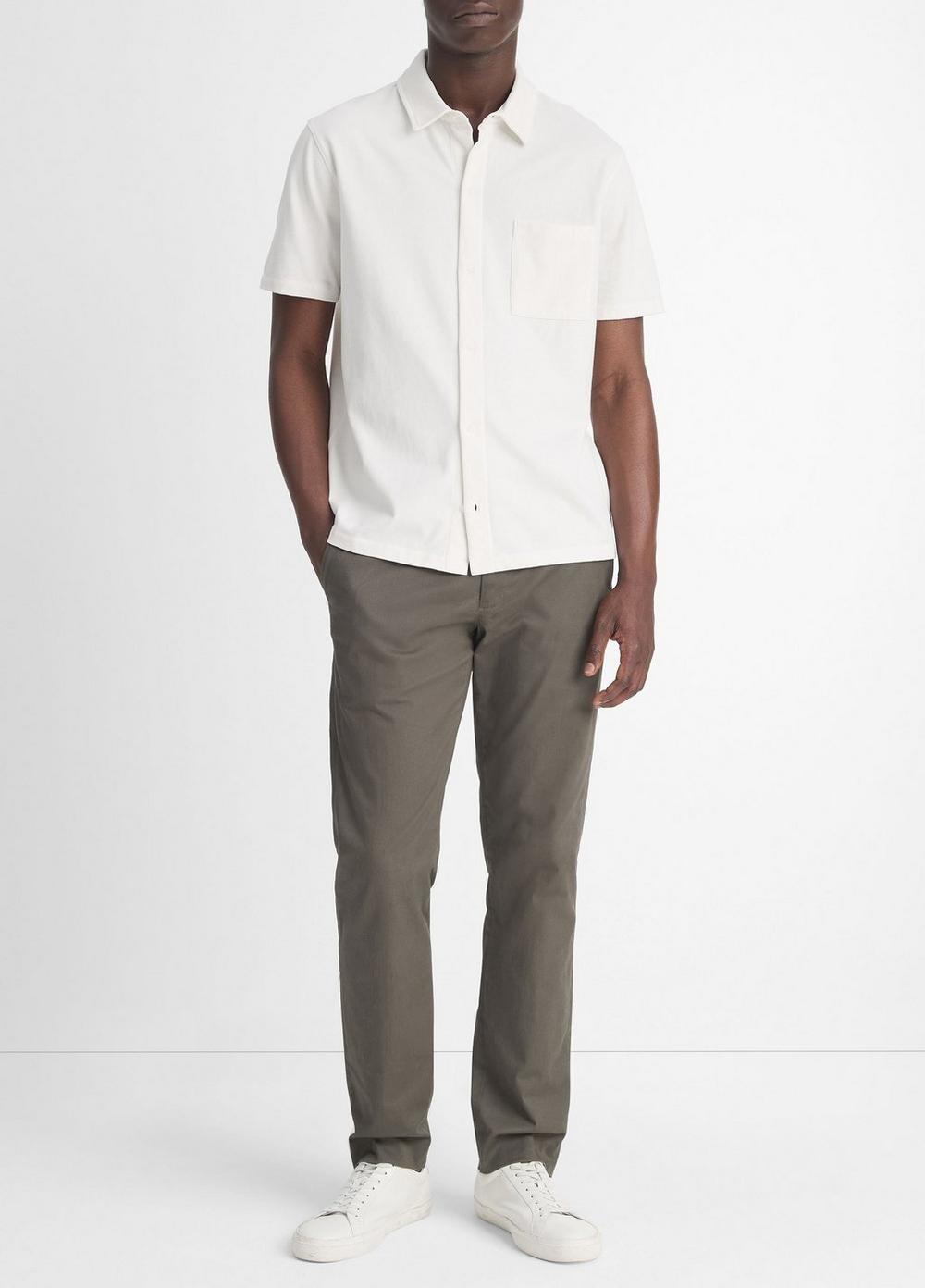 Mens Cotton Button-Front Shirt Product Image