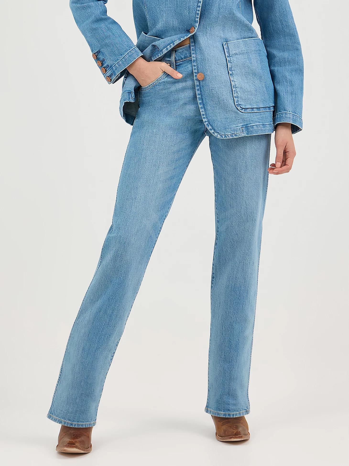 Women's Sunset Mid Rise Straight Jean | Women's JEANS | Wrangler® Product Image