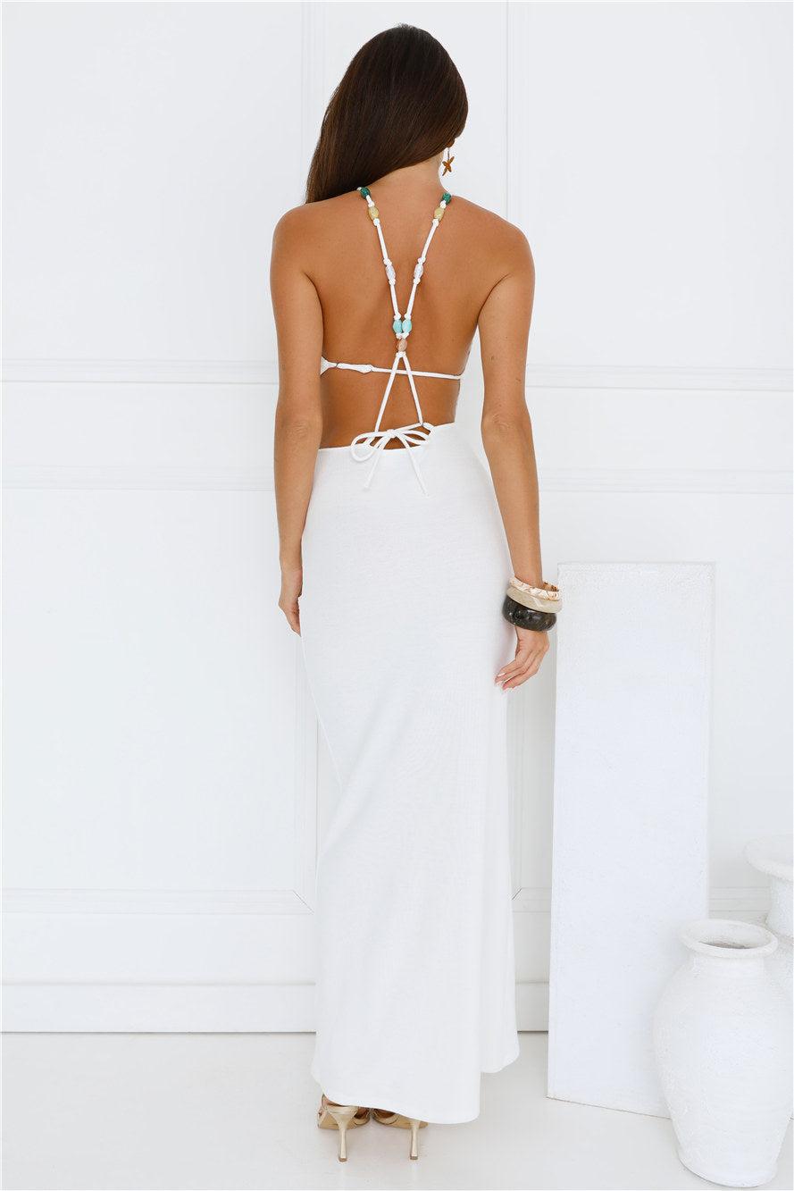 Tropiluxe Maxi Dress Cream Product Image