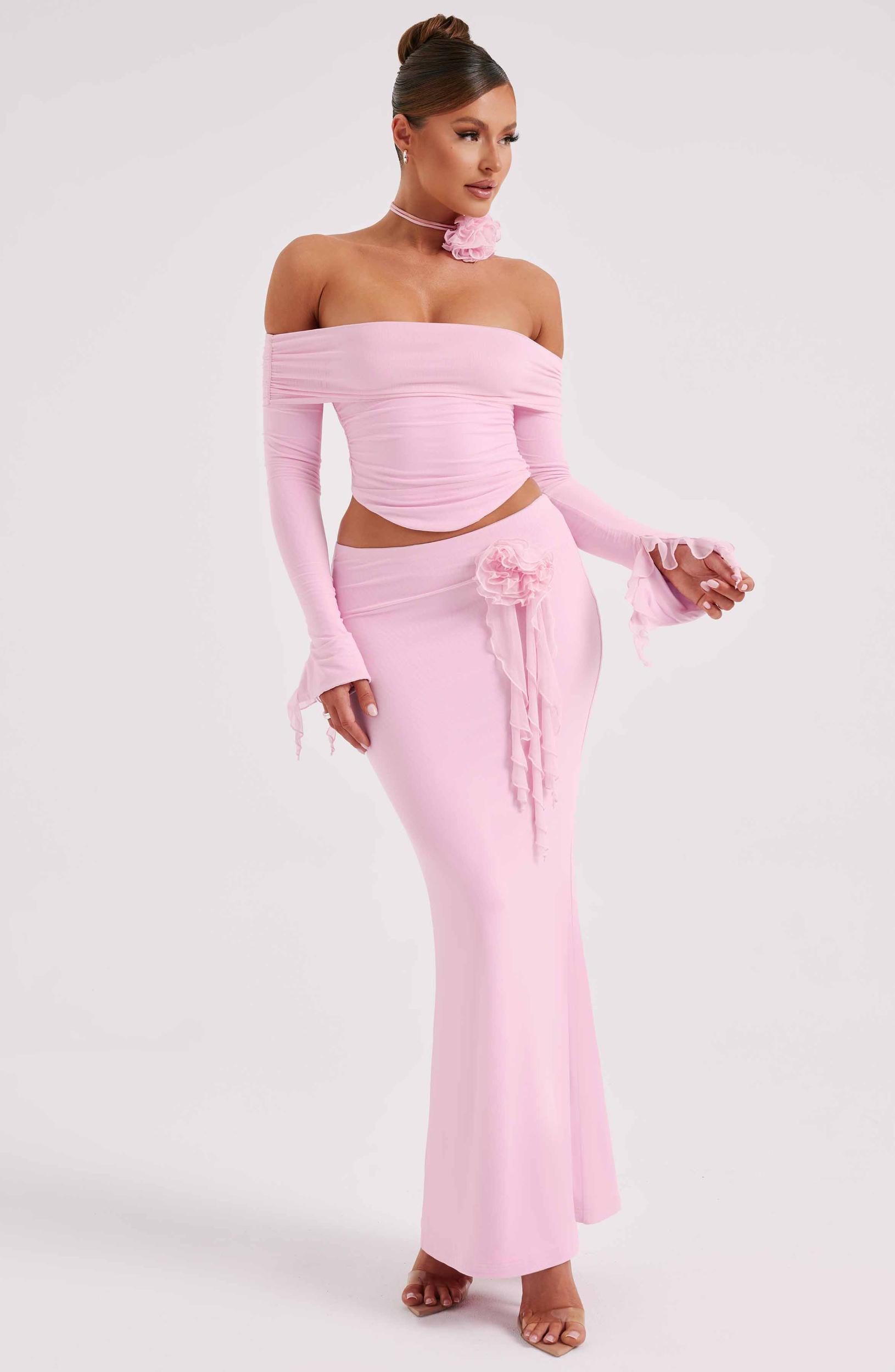 Deema Maxi Skirt - Pink Product Image