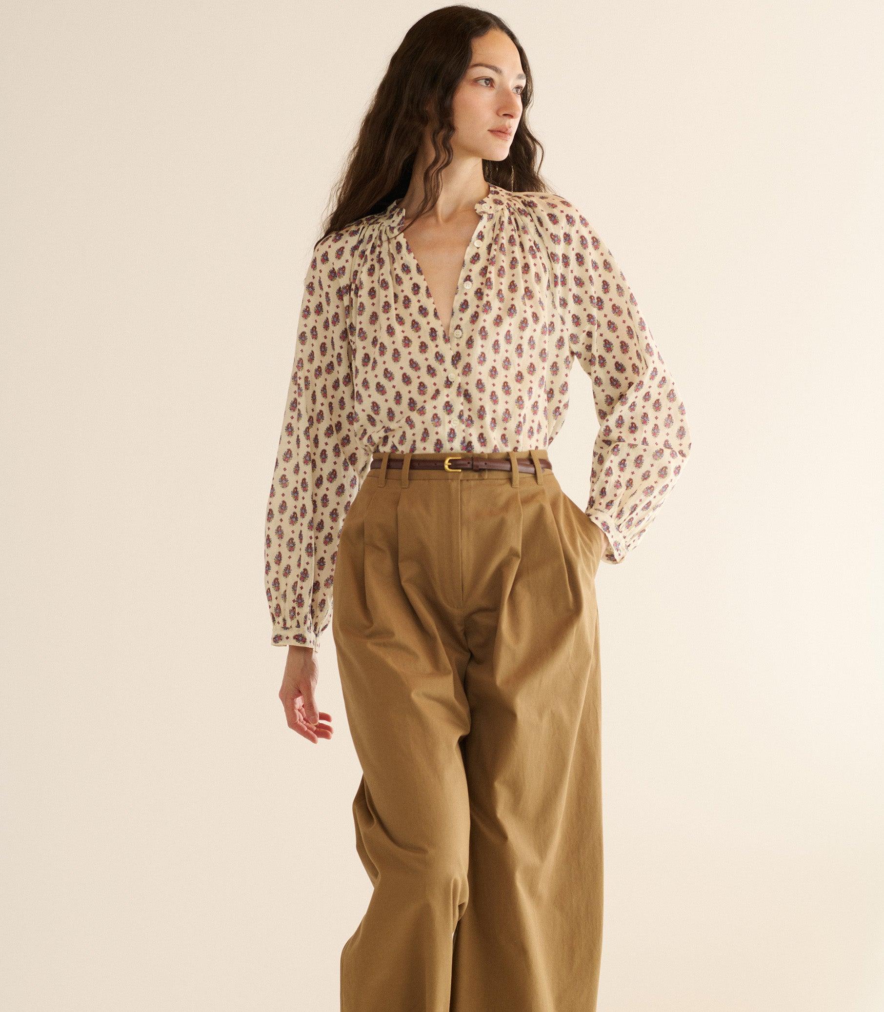 JULIENNE TOP -- PROVENCAL PAISLEY Product Image