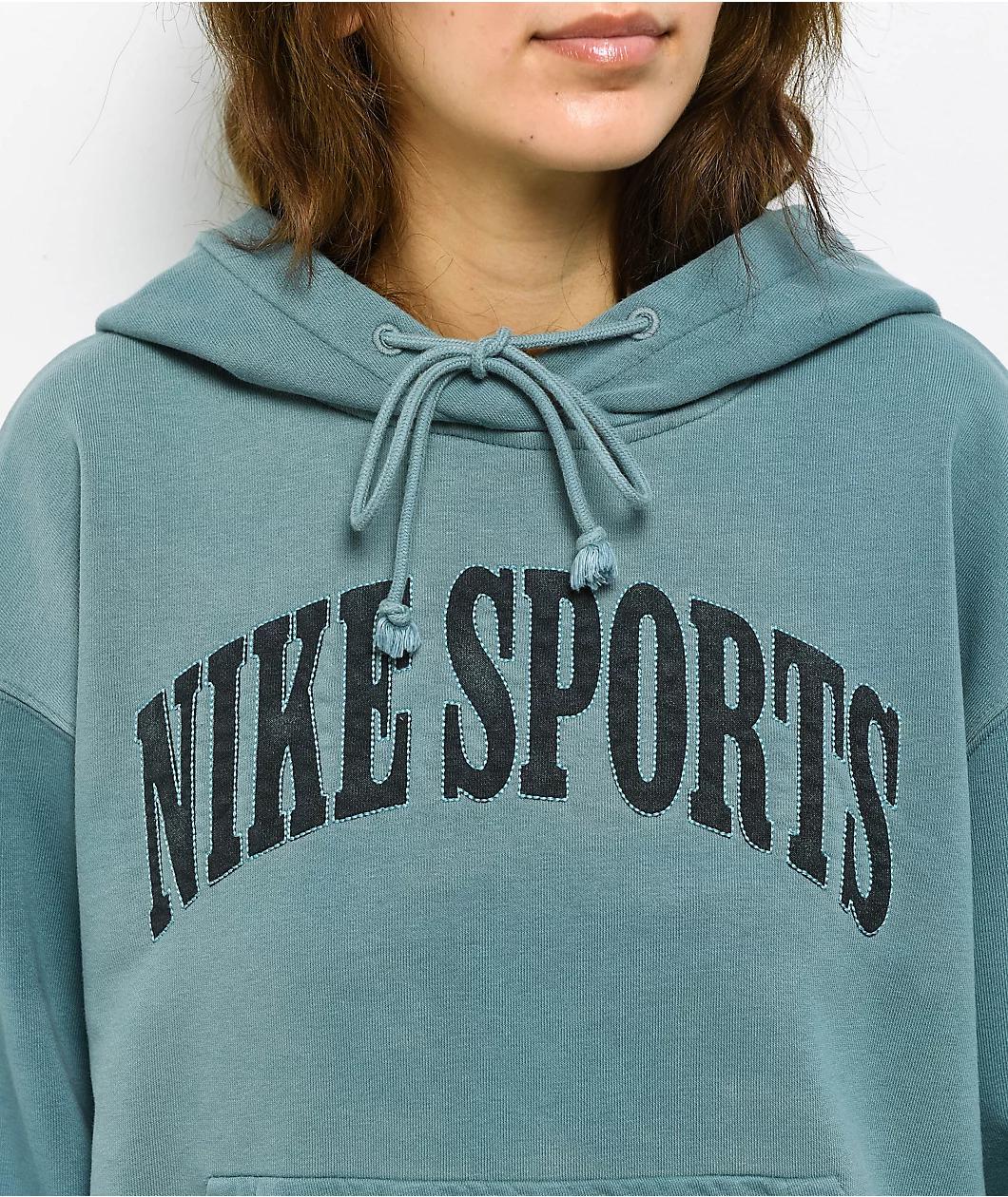 Nike Sportswear Phoenix Fleece Blue Wash Oversized Hoodie Product Image
