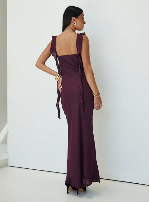 Lanai Maxi Dress Plum Product Image