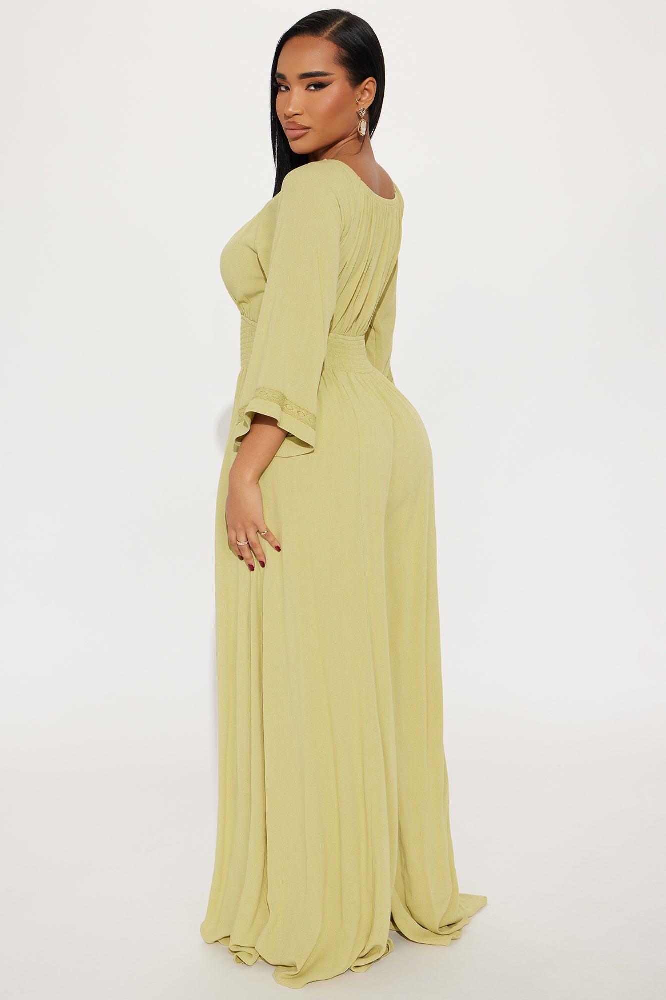 Shore Thing Jumpsuit - Green Product Image
