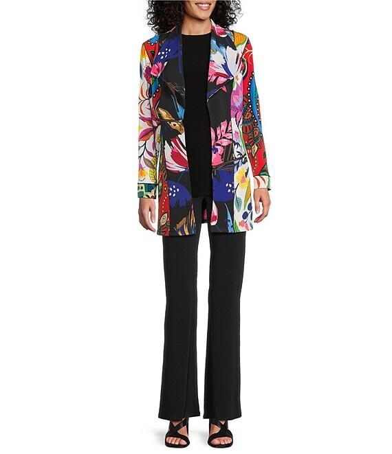 Eva Varro High Rise Elastic Waist Bell Bottom Pants Product Image