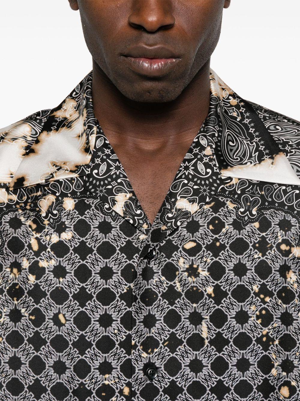 silk bandana-print shirt Product Image