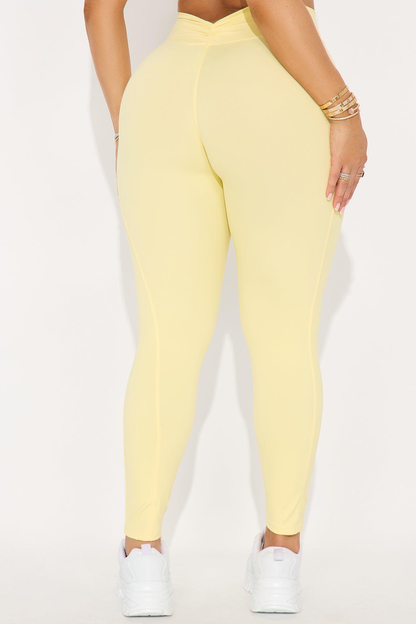 Tennis Club Active Legging - Butter Yellow Product Image