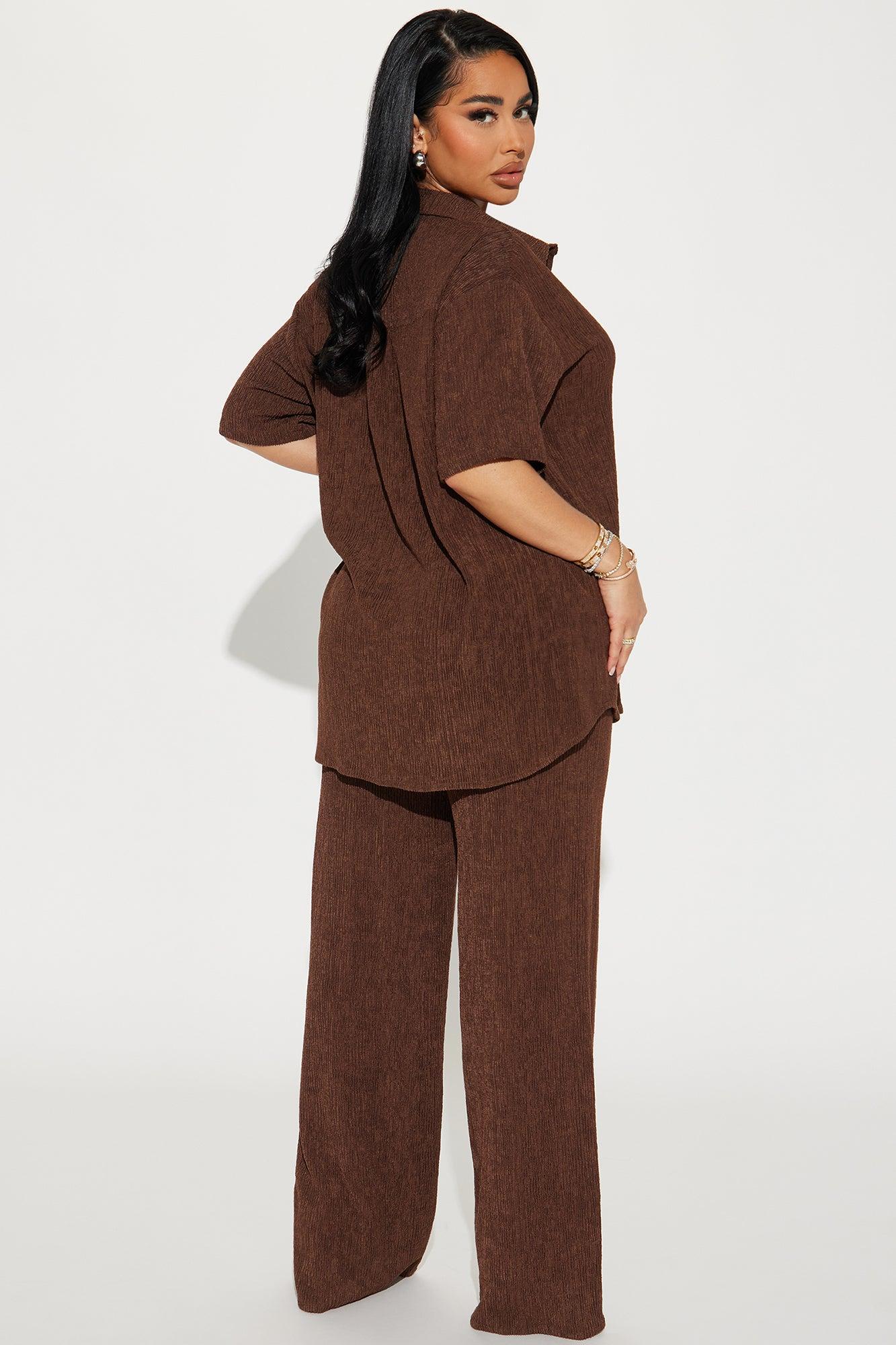 Vacay Vibes Pant Set - Brown Product Image