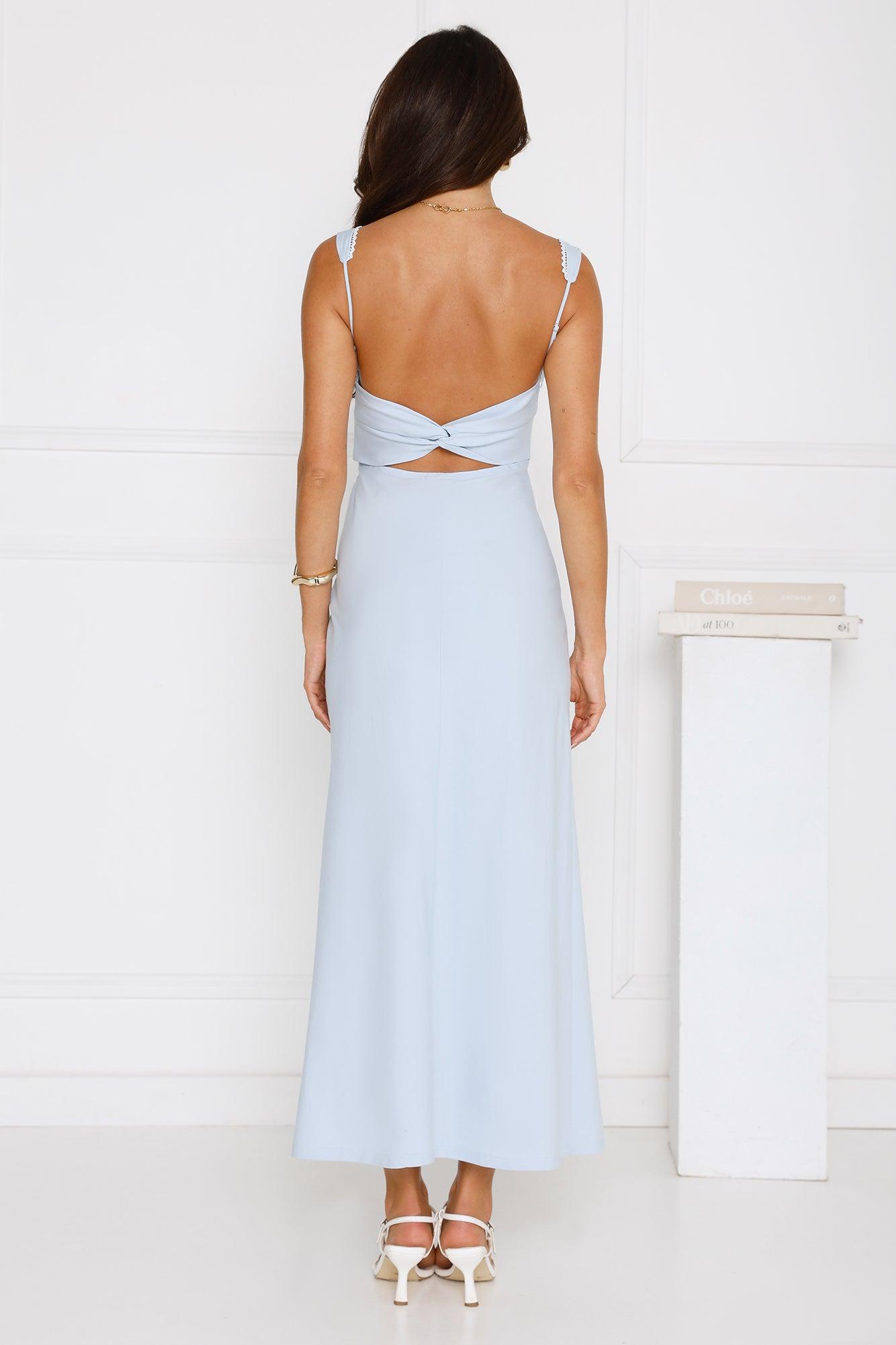 Celebration Sunshine Maxi Dress Blue Product Image