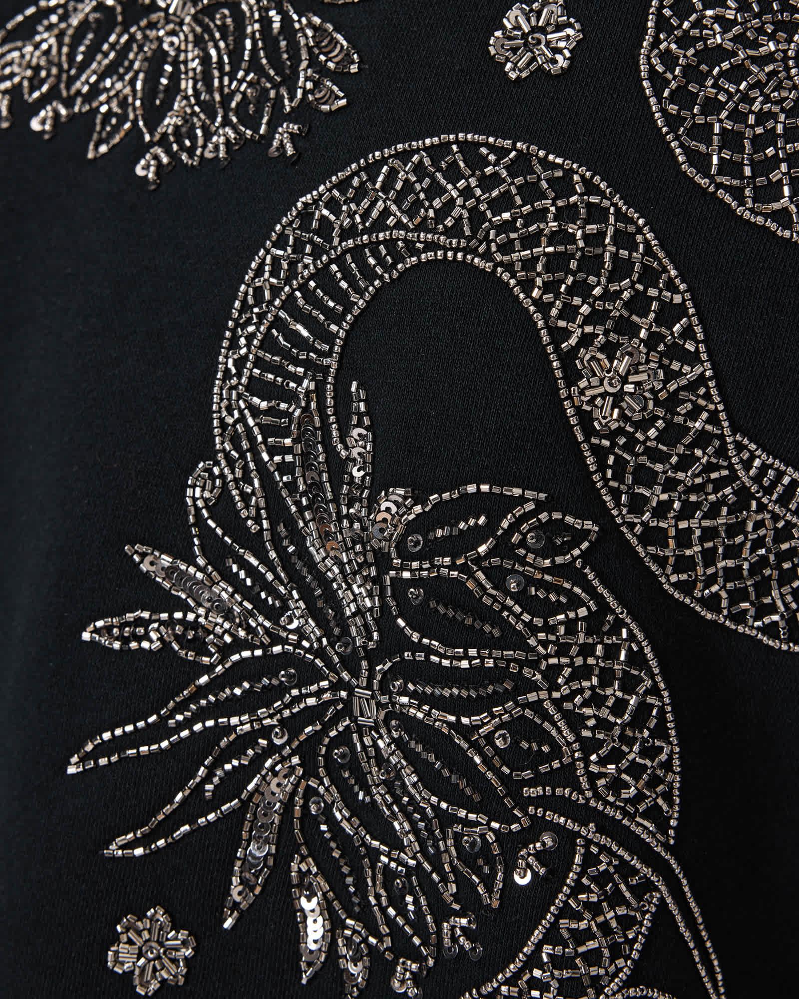 Cecile Embellished Pippa Sweatshirt Black | ALLSAINTS US Product Image