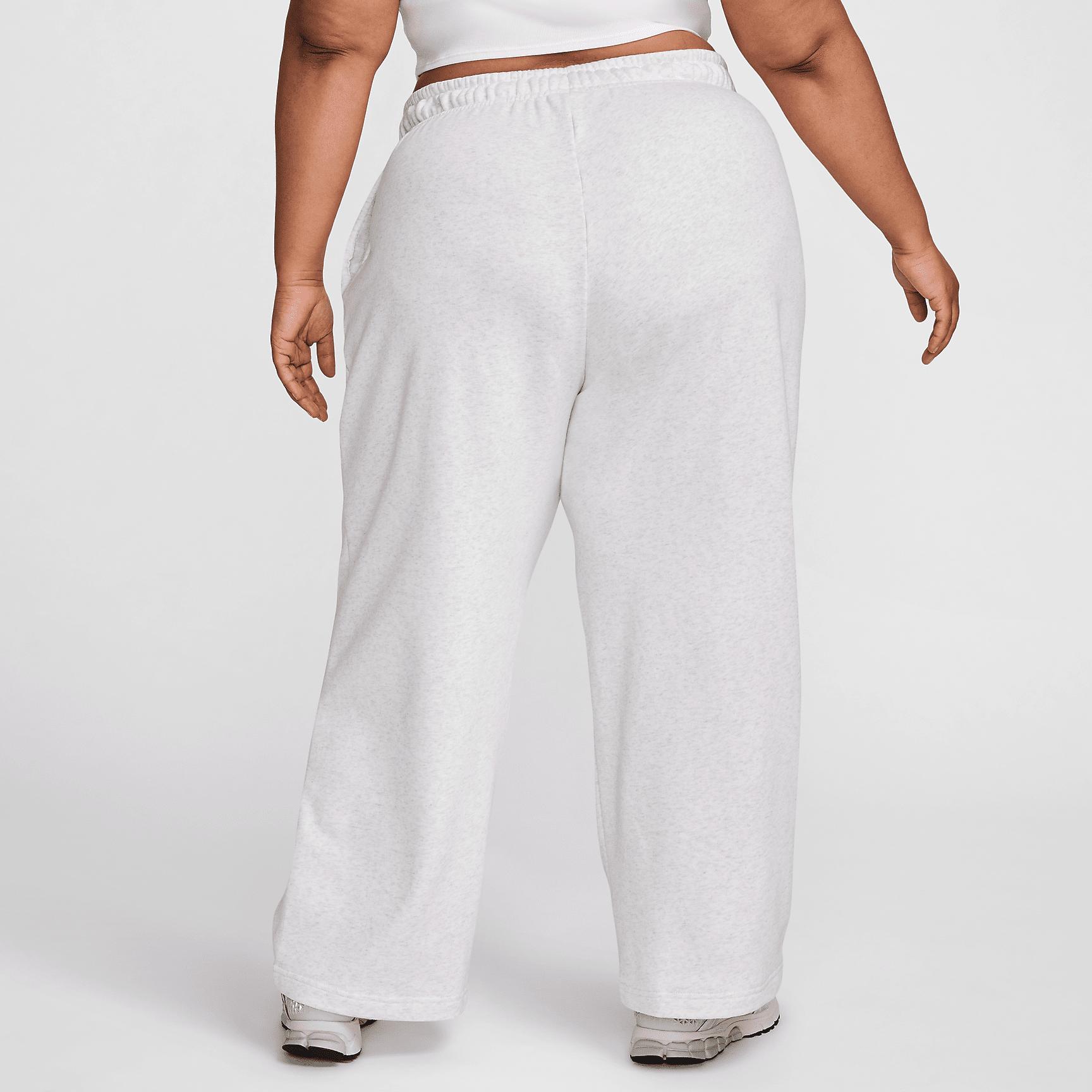 Womens Nike Sportswear Club Fleece Mid-Rise Wide-Leg Sweatpants (Plus Size) | FB7262-051 Product Image
