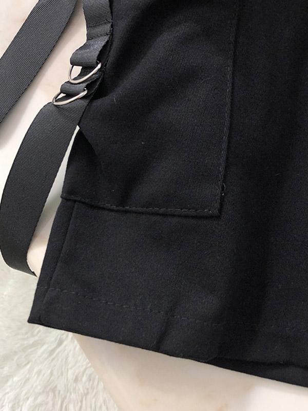 Men's Buckle Strap Pocket Cargo Shorts Product Image