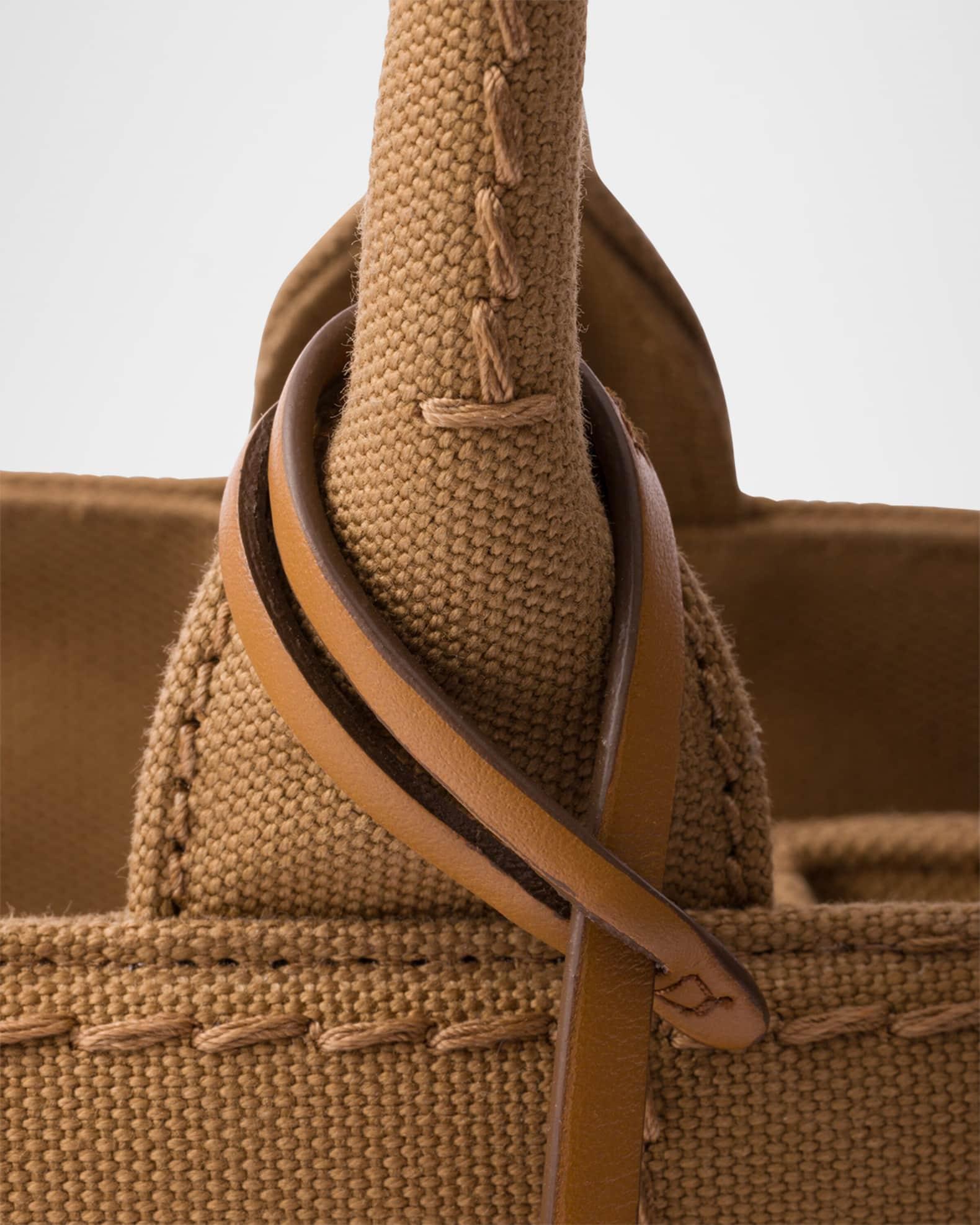 Small Cotton Canvas Top-Handle Bag Product Image