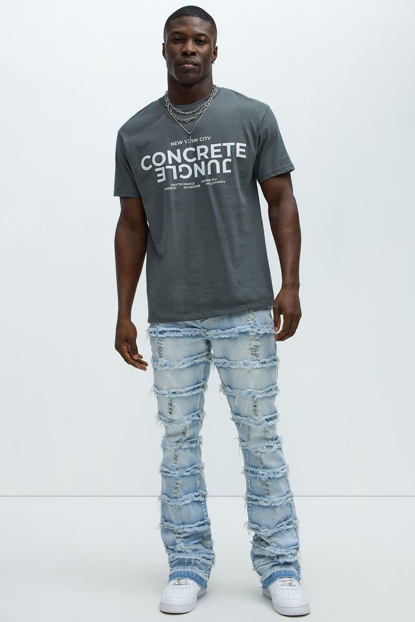 Concrete Jungle NYC Short Sleeve Tee - Grey Product Image