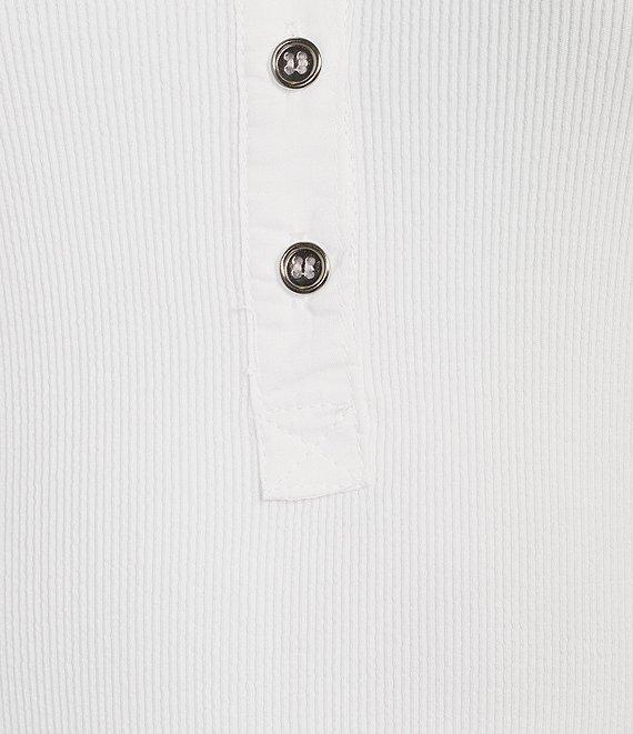 Reba Ribbed Knit Scoop Neck Sleeveless Tank Product Image