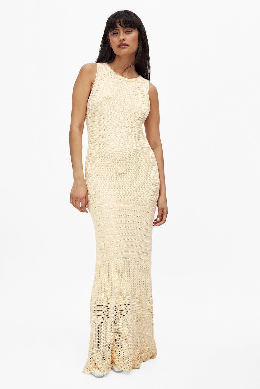 Knitted Crochet Maxi Dress Product Image