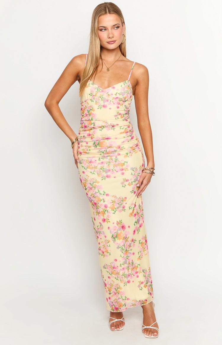 Sintra Yellow Bloom Maxi Dress Product Image