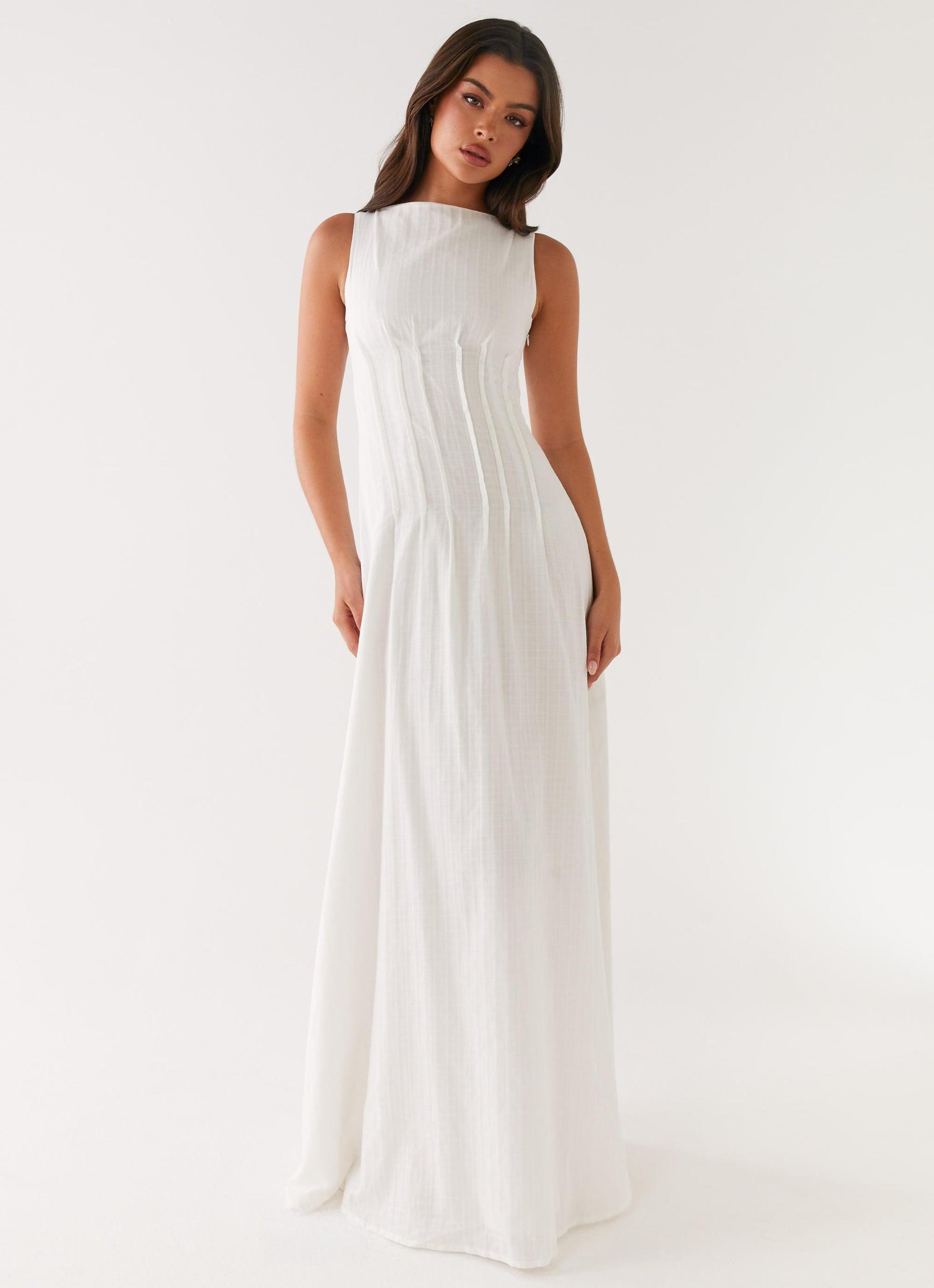 Maloney Maxi Dress - White Product Image