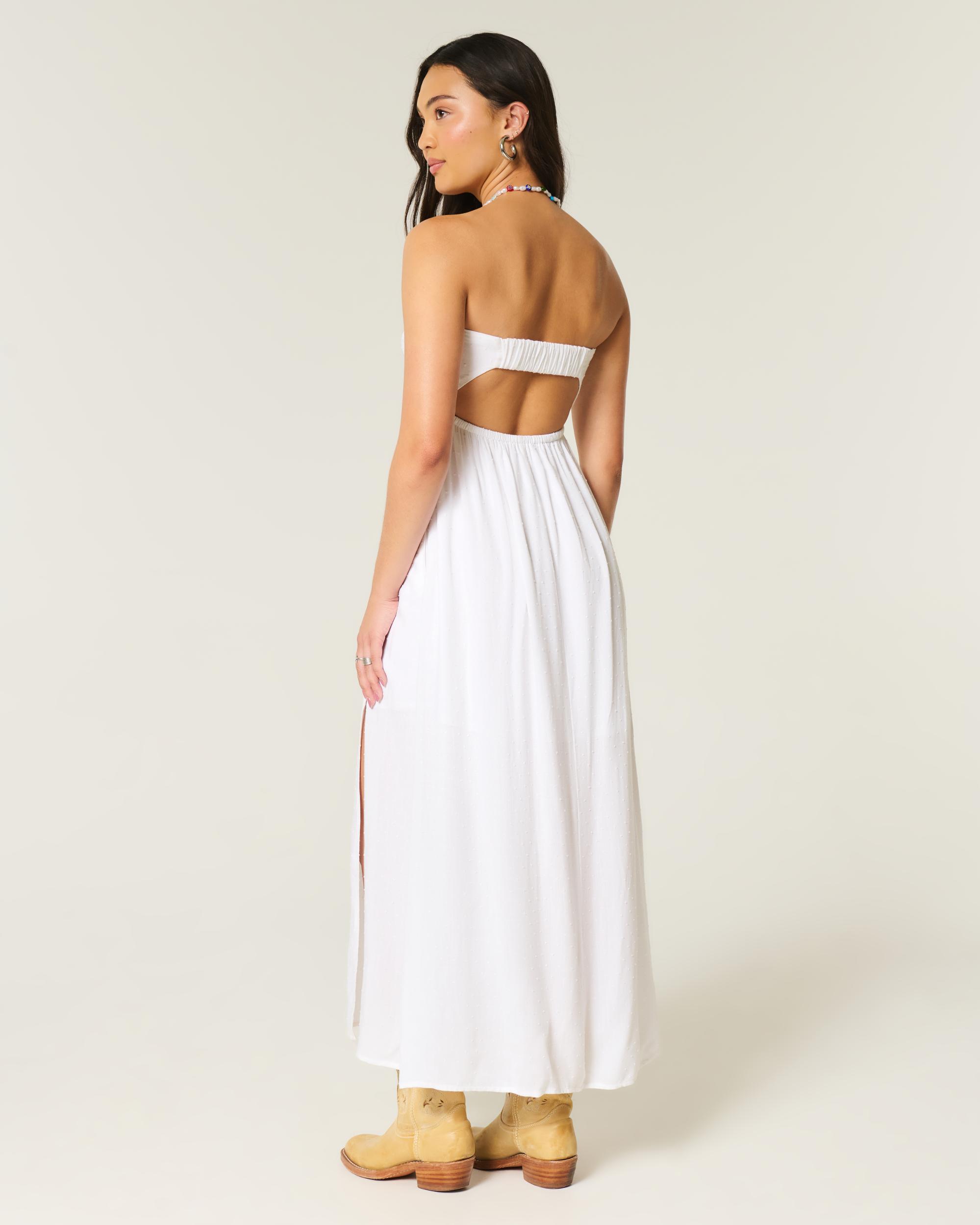 Strapless Twist Bust Maxi Dress Product Image