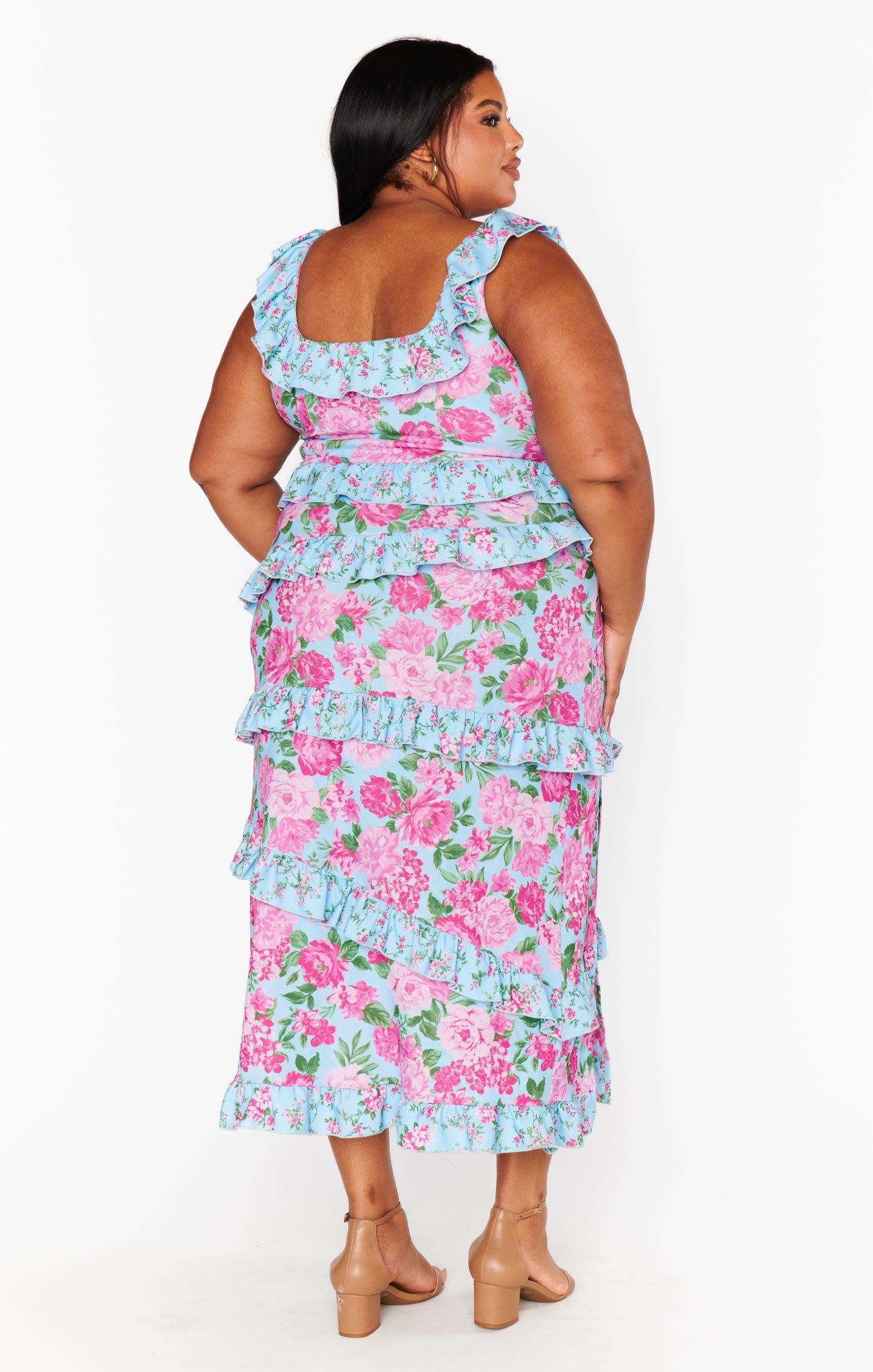 Greta Dress ~ Cottage Floral Multi Stretch Product Image