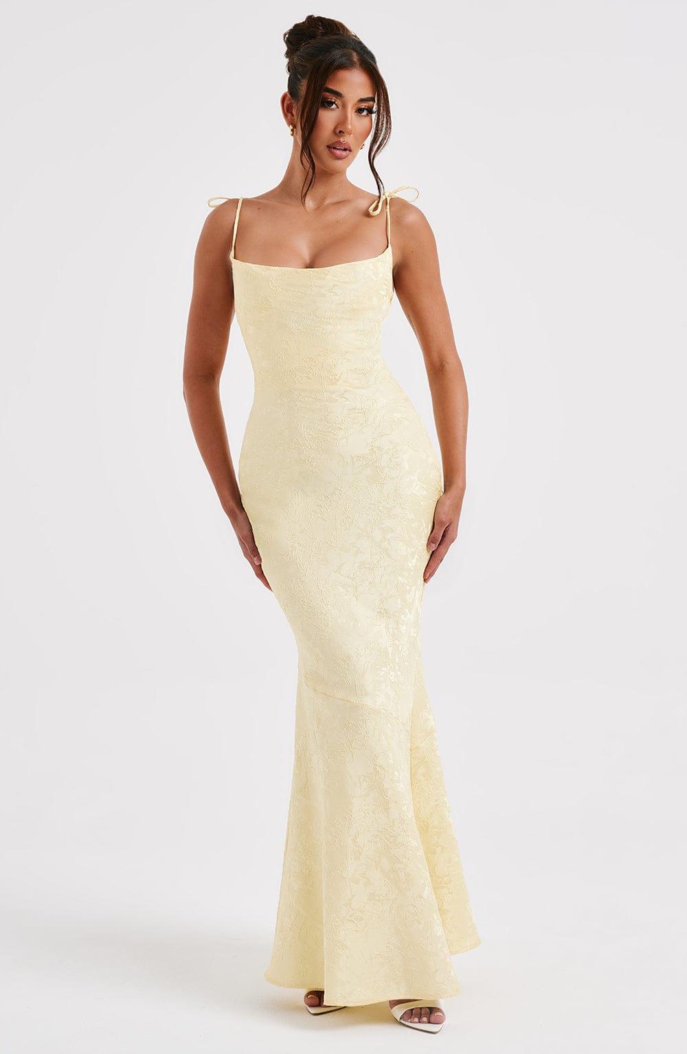 Whitney Maxi Dress - Lemon Product Image