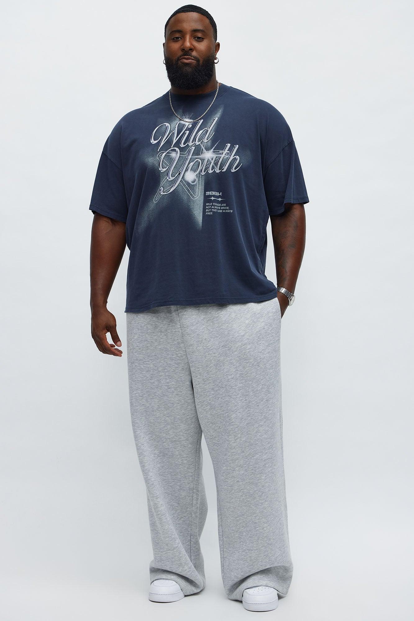 Tyson Baggy Pants - Heather Grey Male Product Image