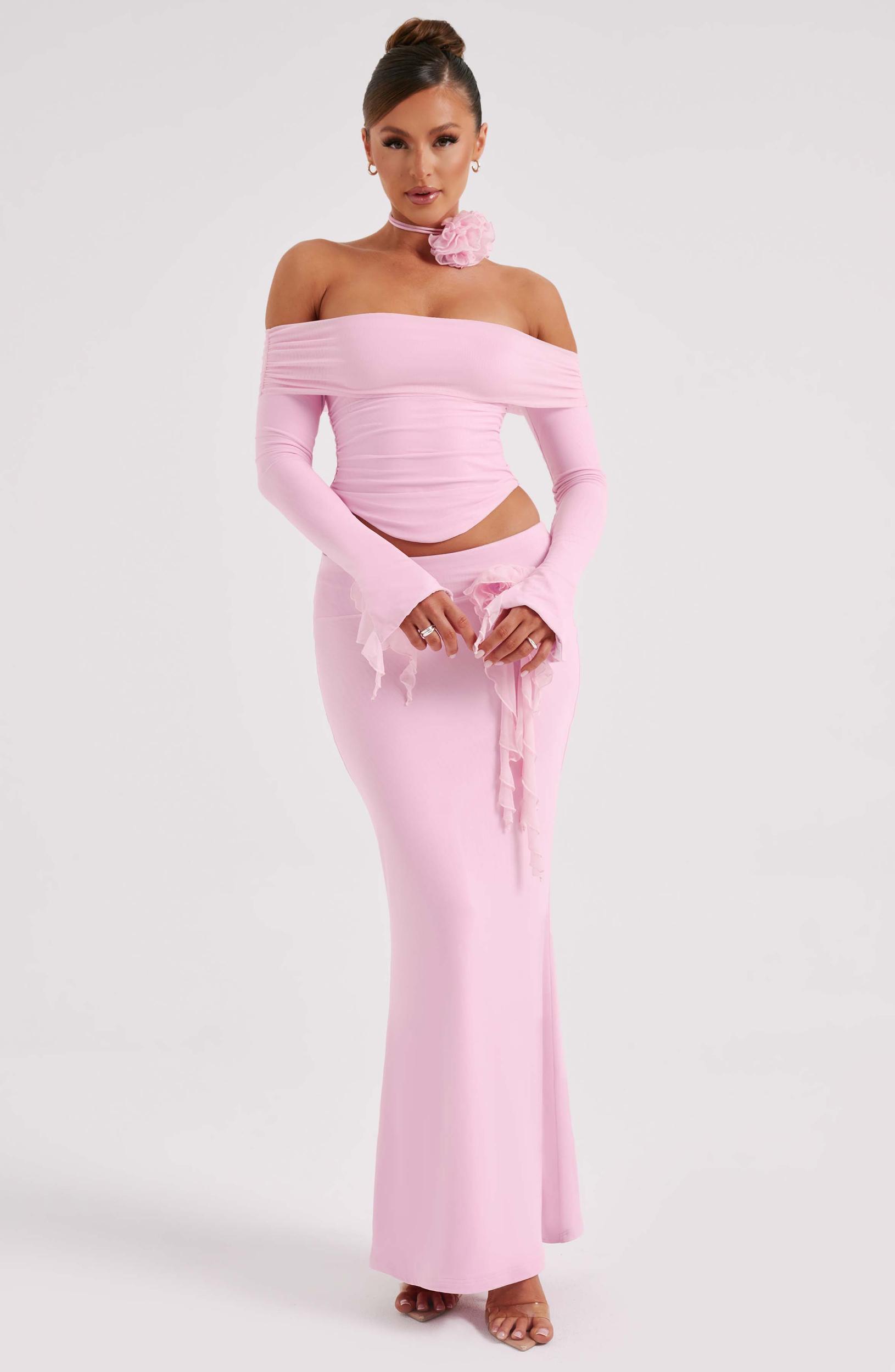 Deema Maxi Skirt - Pink Product Image