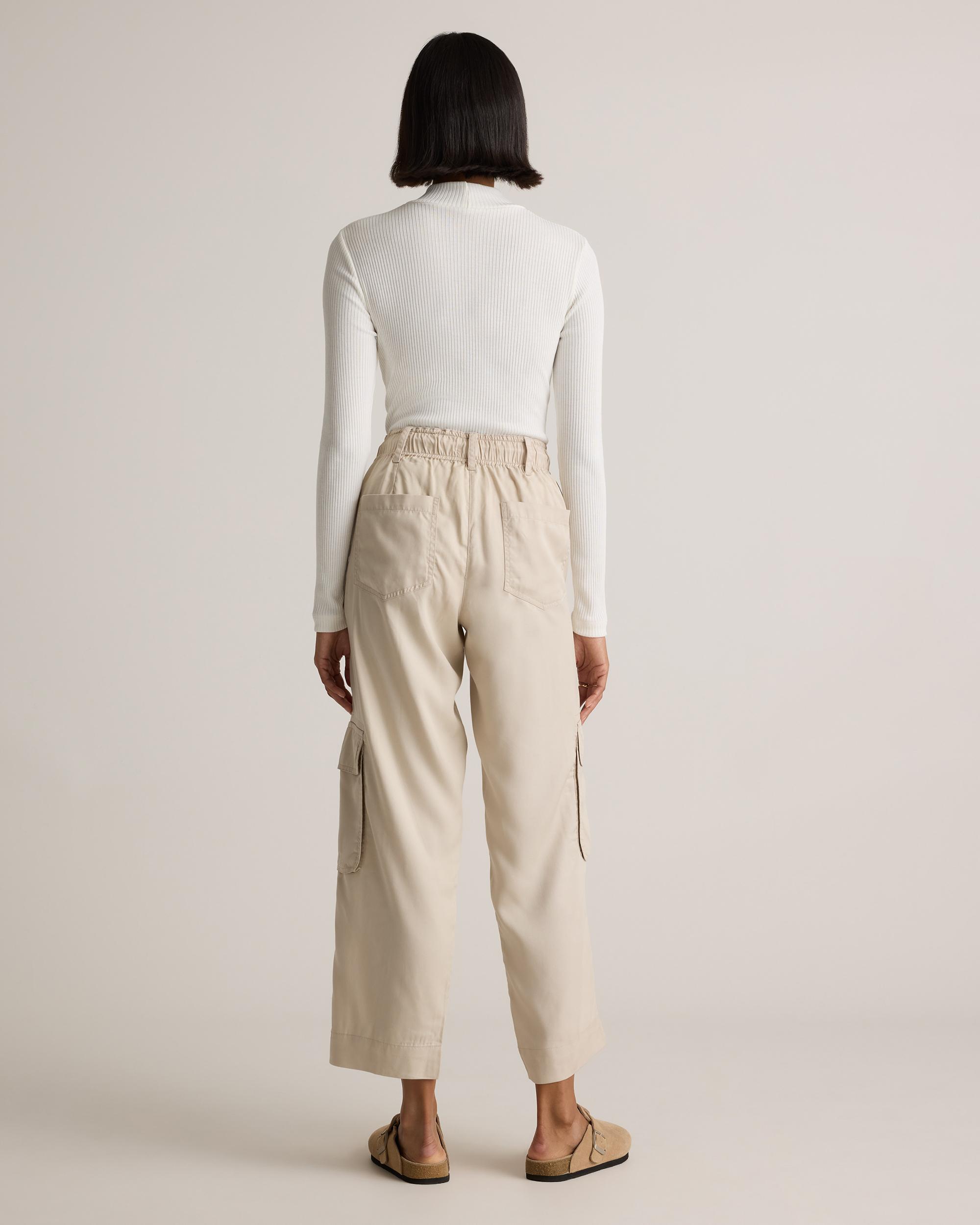 Quince | Women's Vintage Wash Tencel Drawstring Cargo Pants Product Image