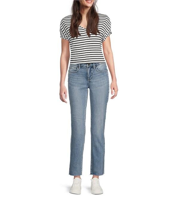 NYDJ Petite Size Sheri Lift Tuck® Frayed Hem Ankle Jean Product Image