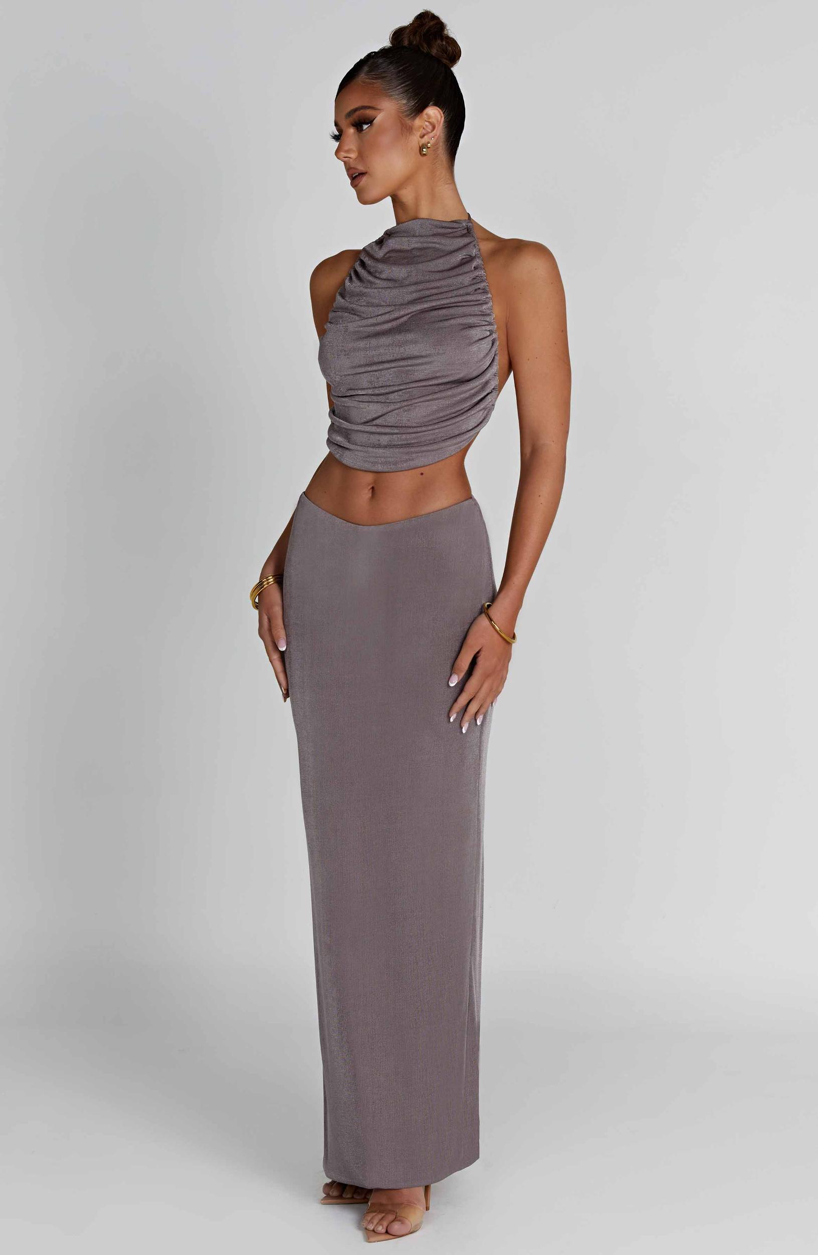Fifi Maxi Skirt - Charcoal Product Image