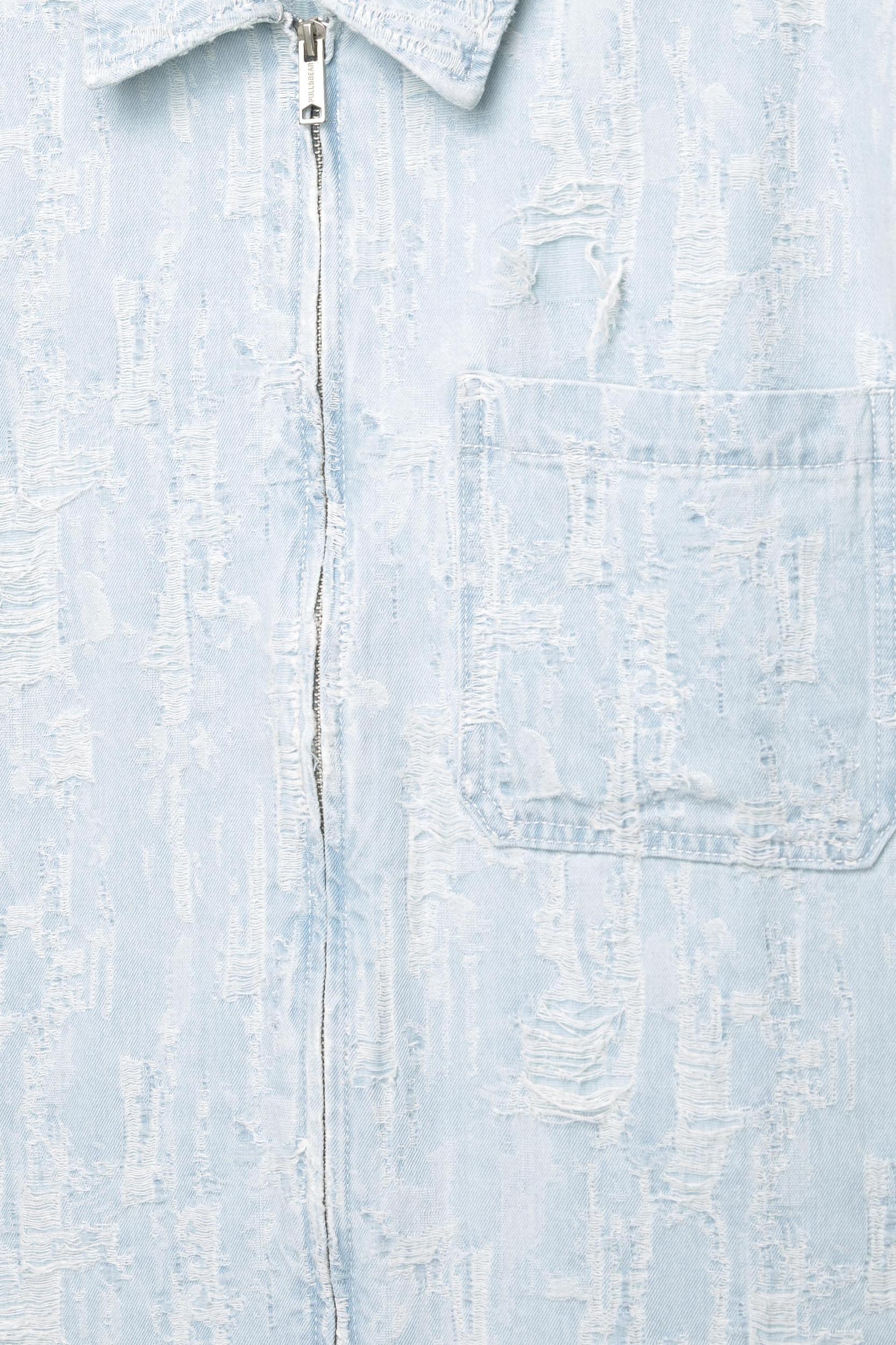 Jacquard denim shirt Product Image