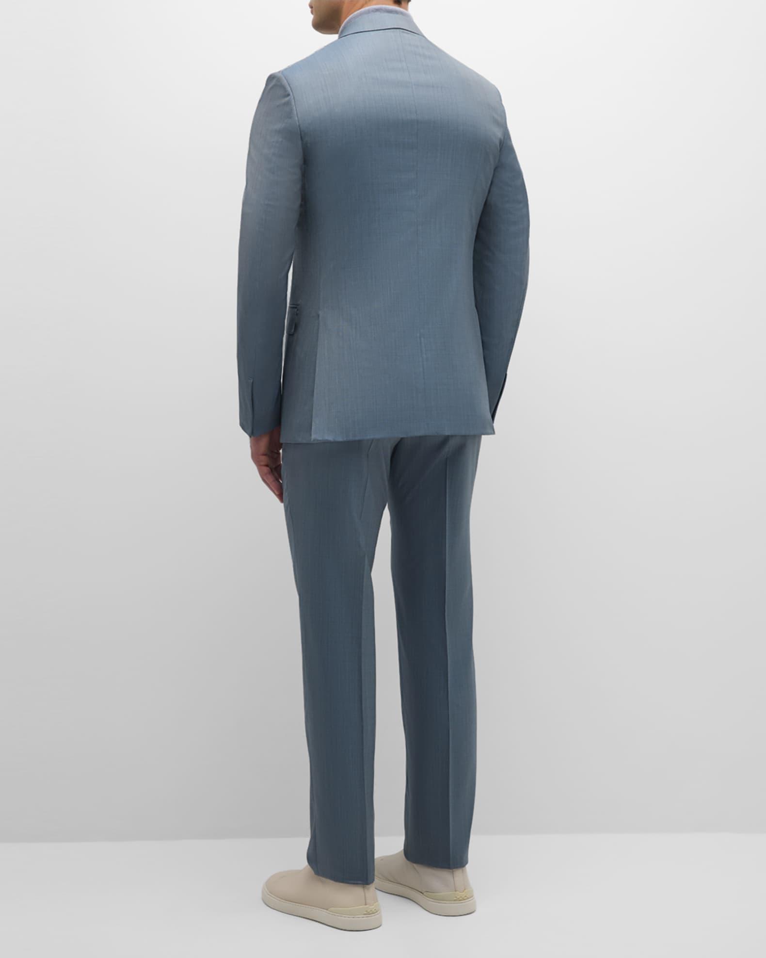 Men's Plaid Trofeo Wool Suit Product Image