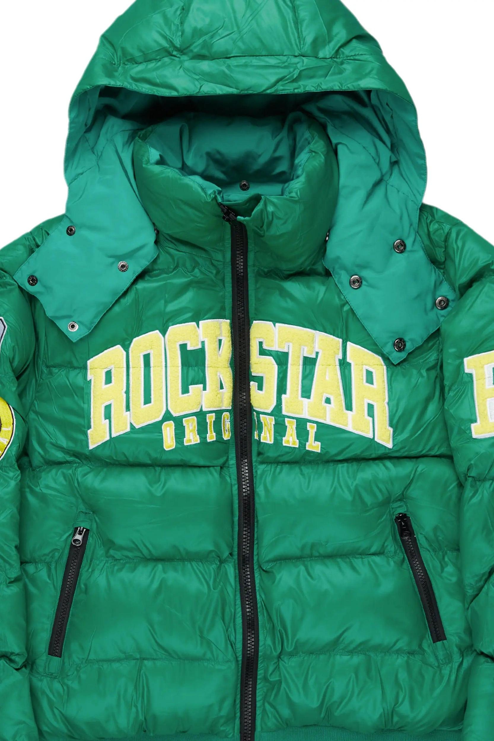Esmeralda Green Puffer Jacket Female Product Image