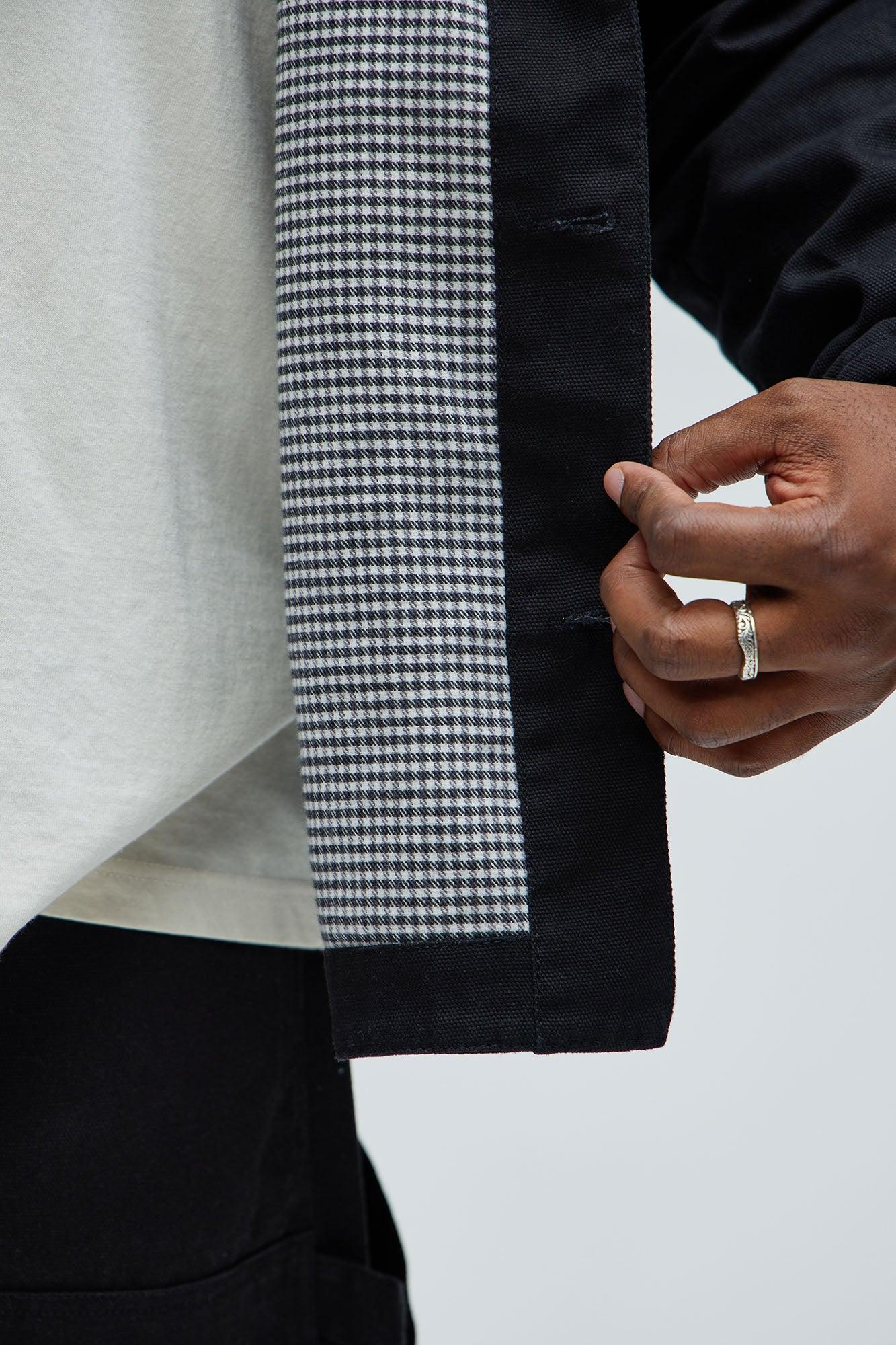 Alexander Utility Canvas Chore Jacket - Black Product Image