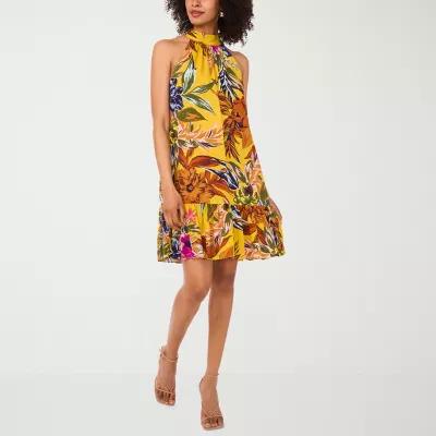 MSK Womens Sleeveless Floral Shift Dress Product Image